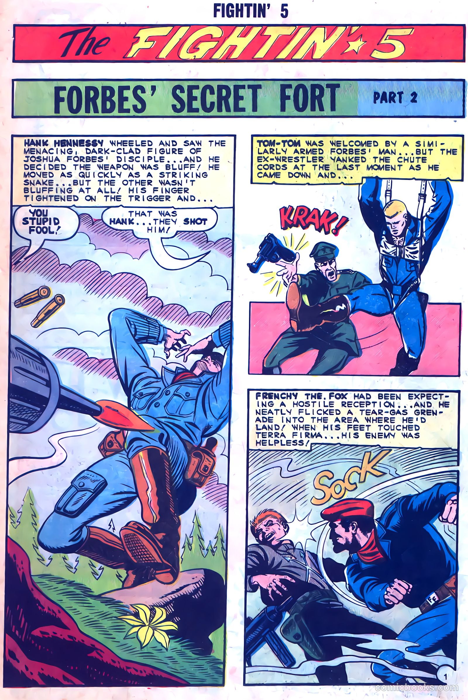 Fightin' Five #32 — page 16 of 36