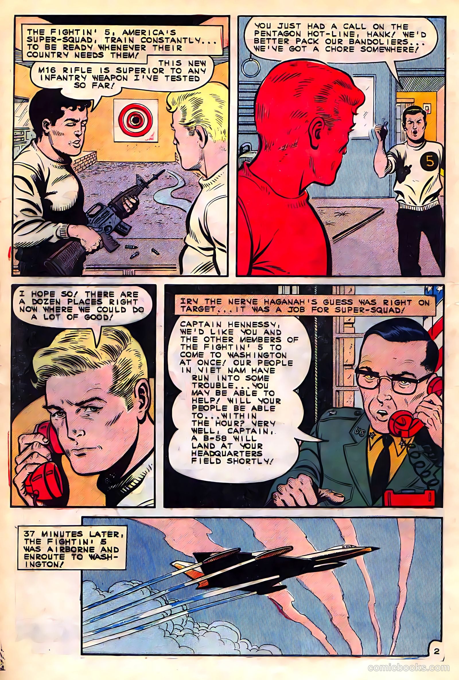 Fightin' Five #35 — page 4 of 36