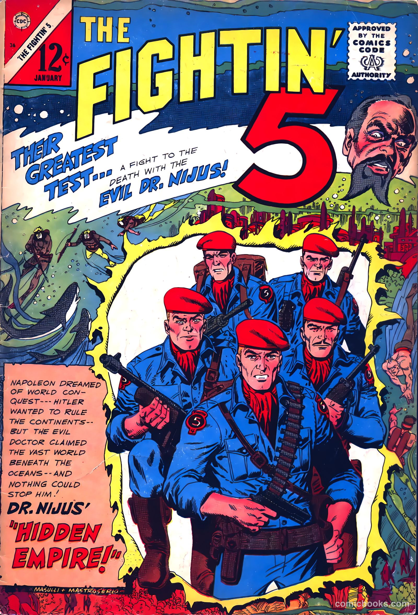 Fightin' Five #36 — page 1 of 36