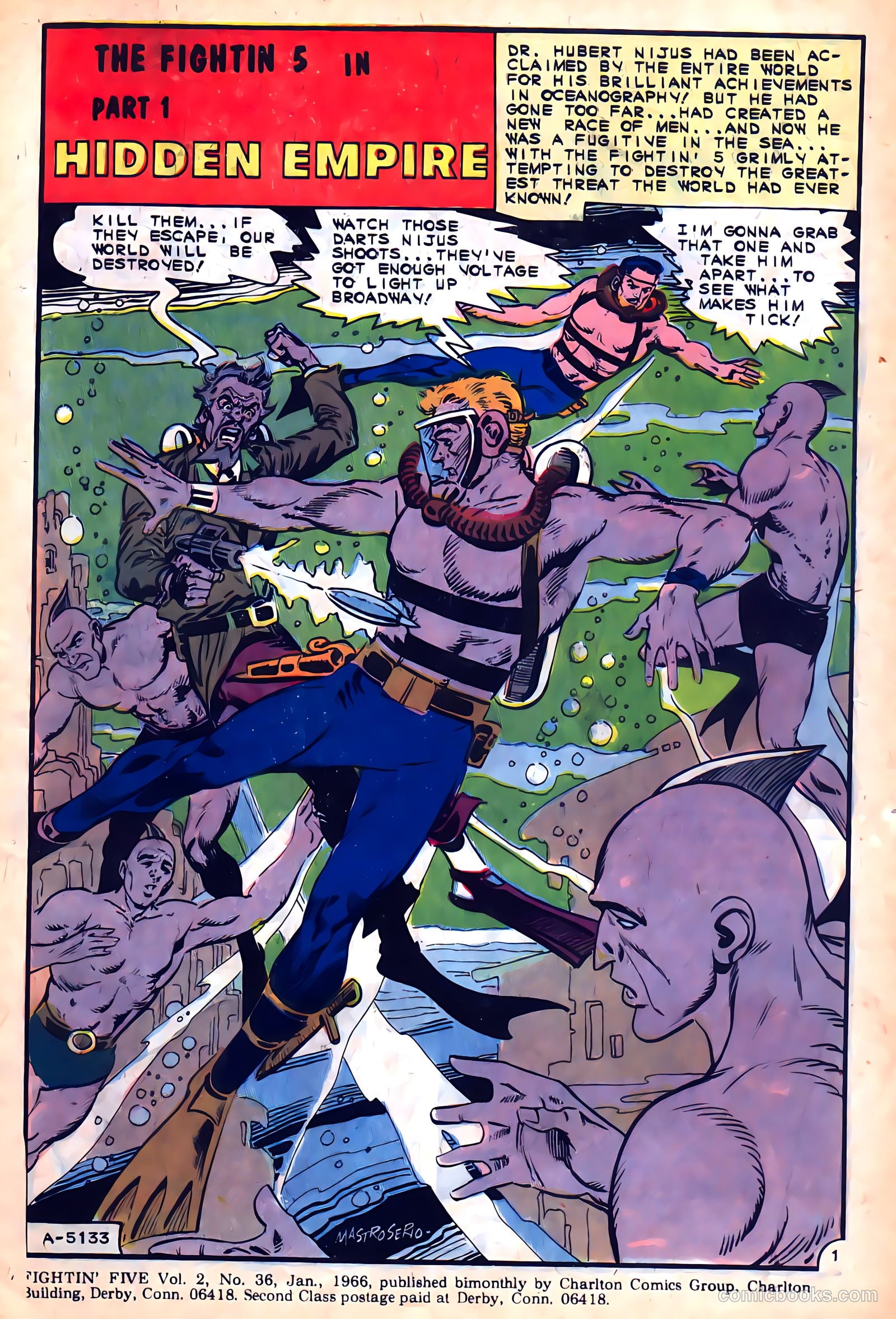Fightin' Five #36 — page 3 of 36