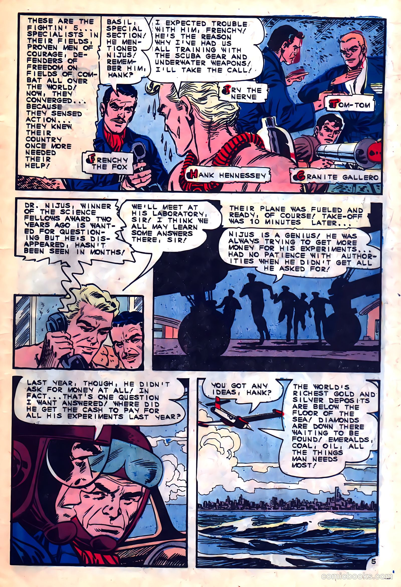 Fightin' Five #36 — page 9 of 36