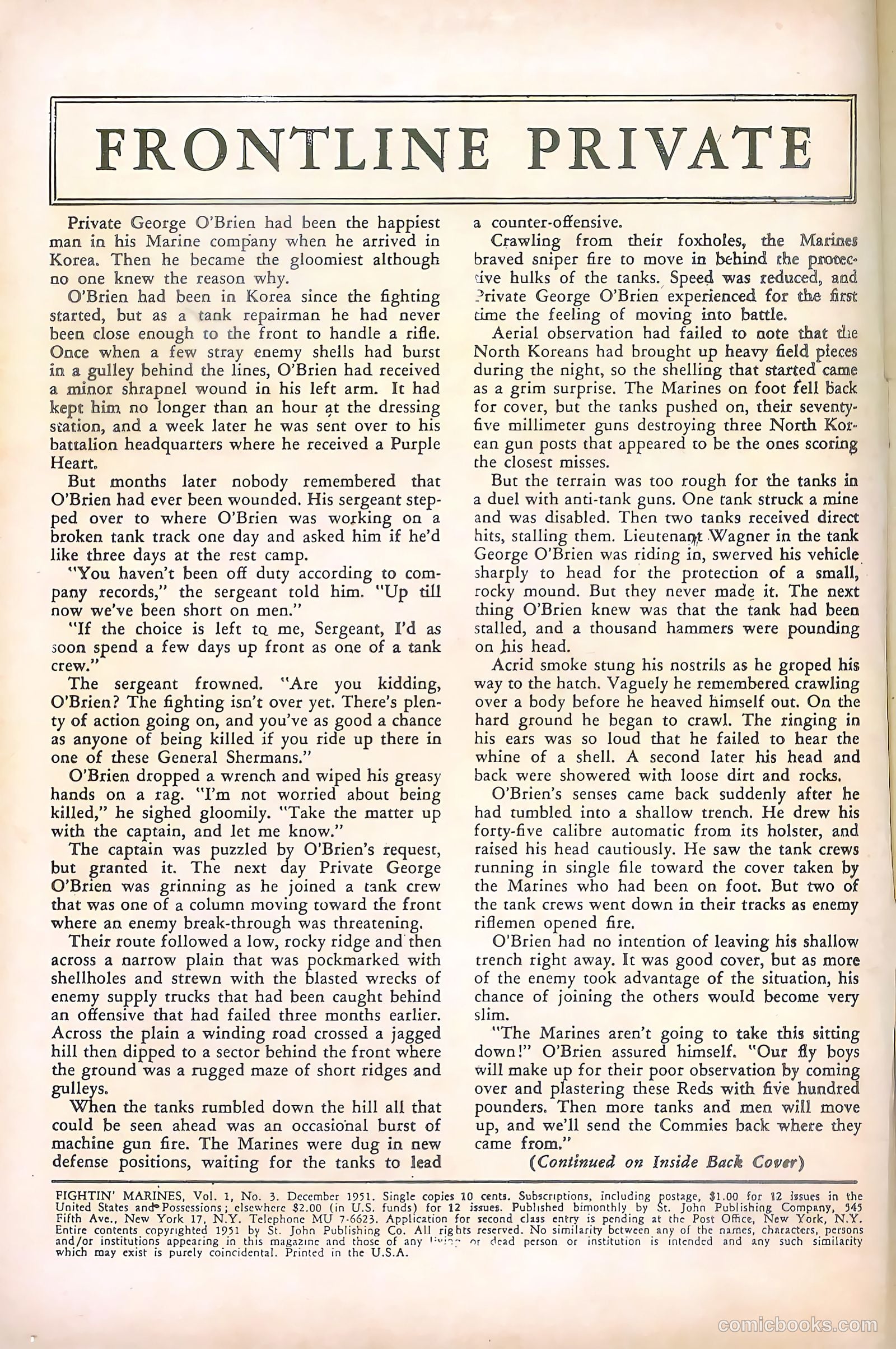 Fightin' Marines #16 — page 2 of 36