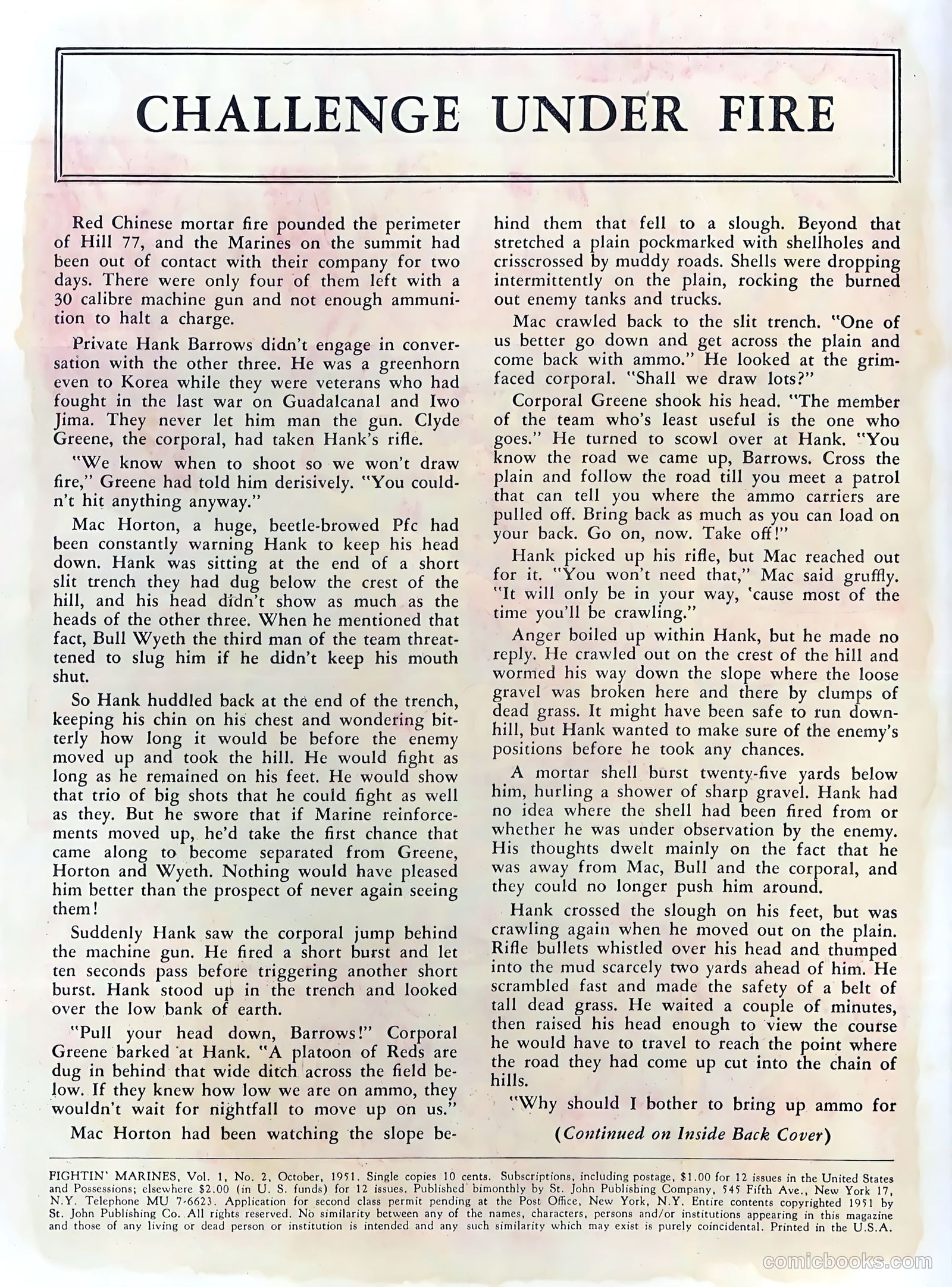 Fightin' Marines #2 — page 2 of 36