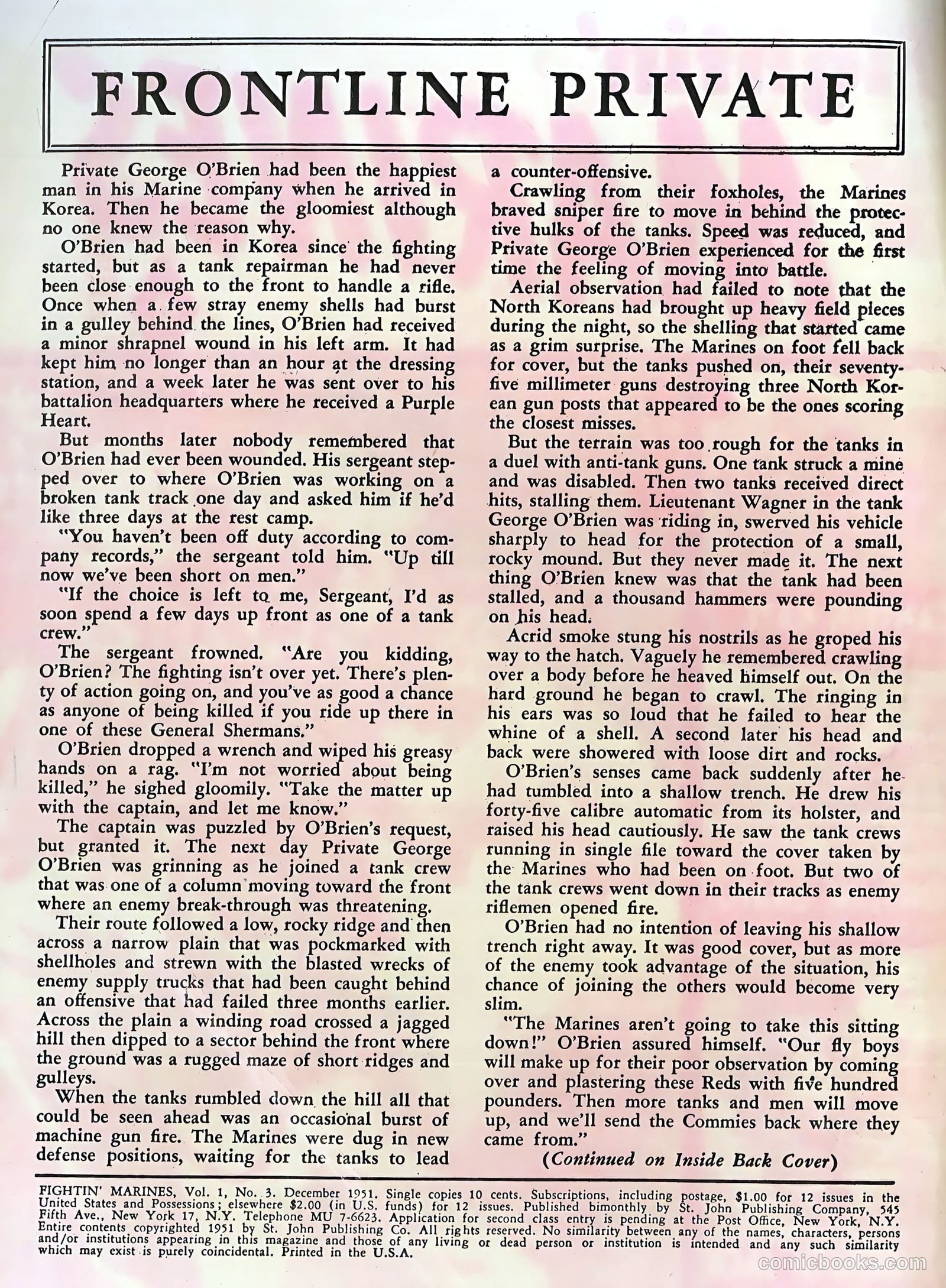 Fightin' Marines #3 — page 2 of 36