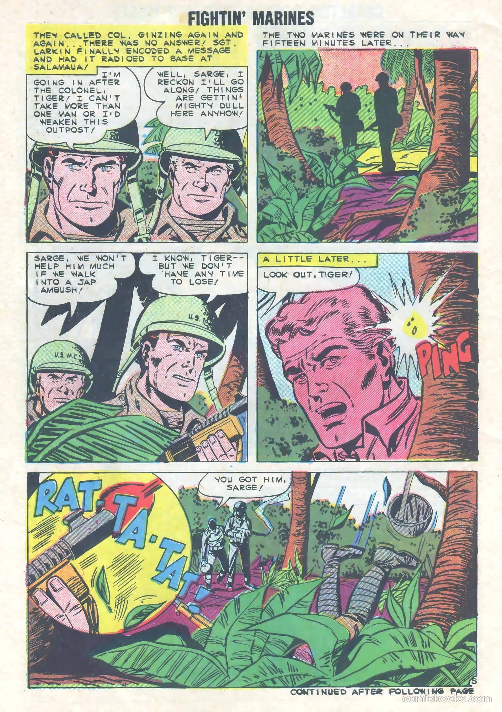 Fightin' Marines #33 — page 30 of 36