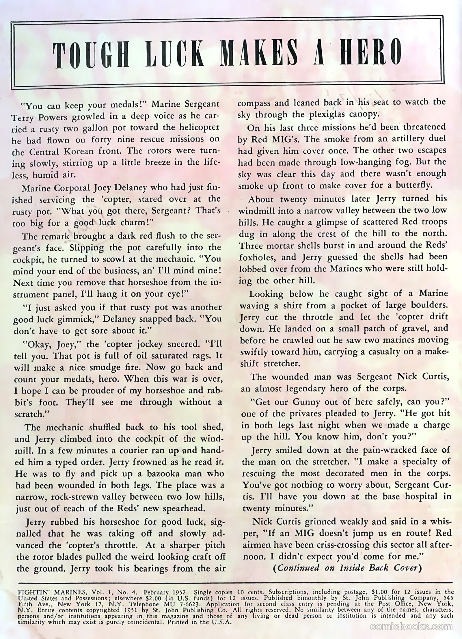 Fightin' Marines #4 — page 2 of 36