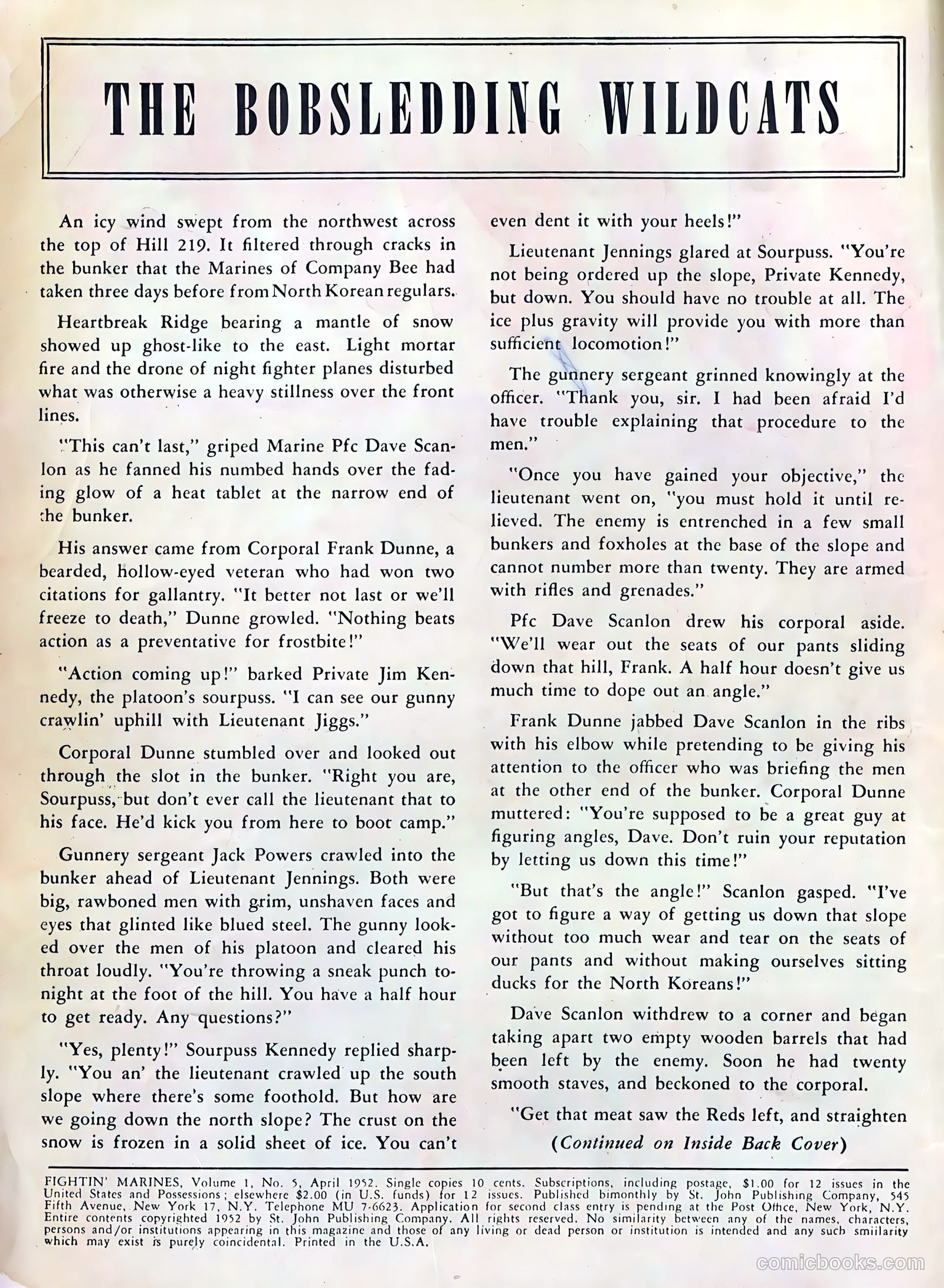 Fightin' Marines #5 — page 2 of 36