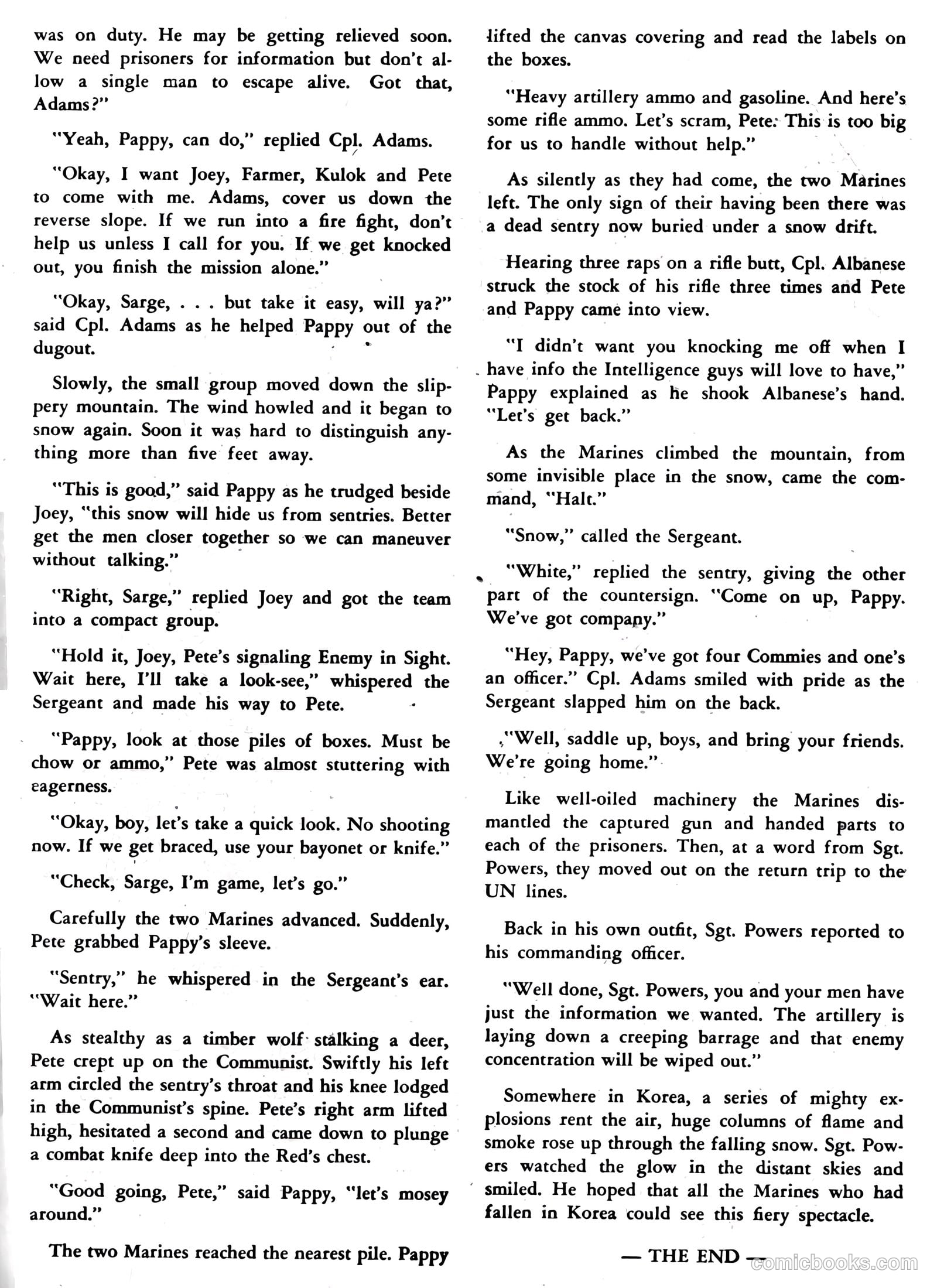 Fightin' Marines #7 — page 35 of 36