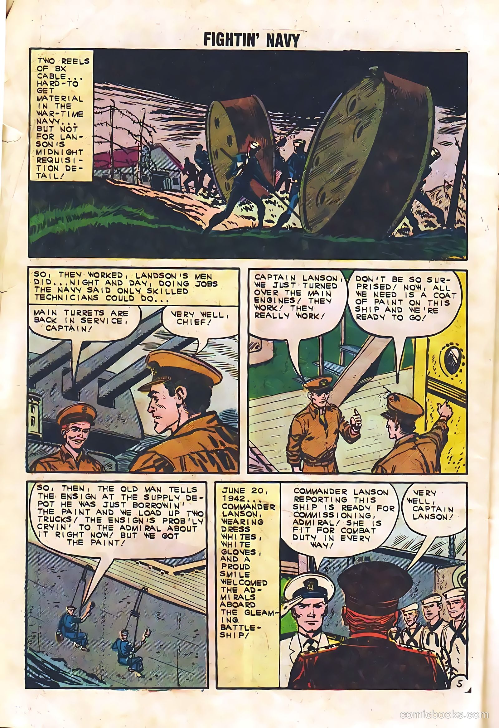 Fightin' Navy #105 — page 8 of 36