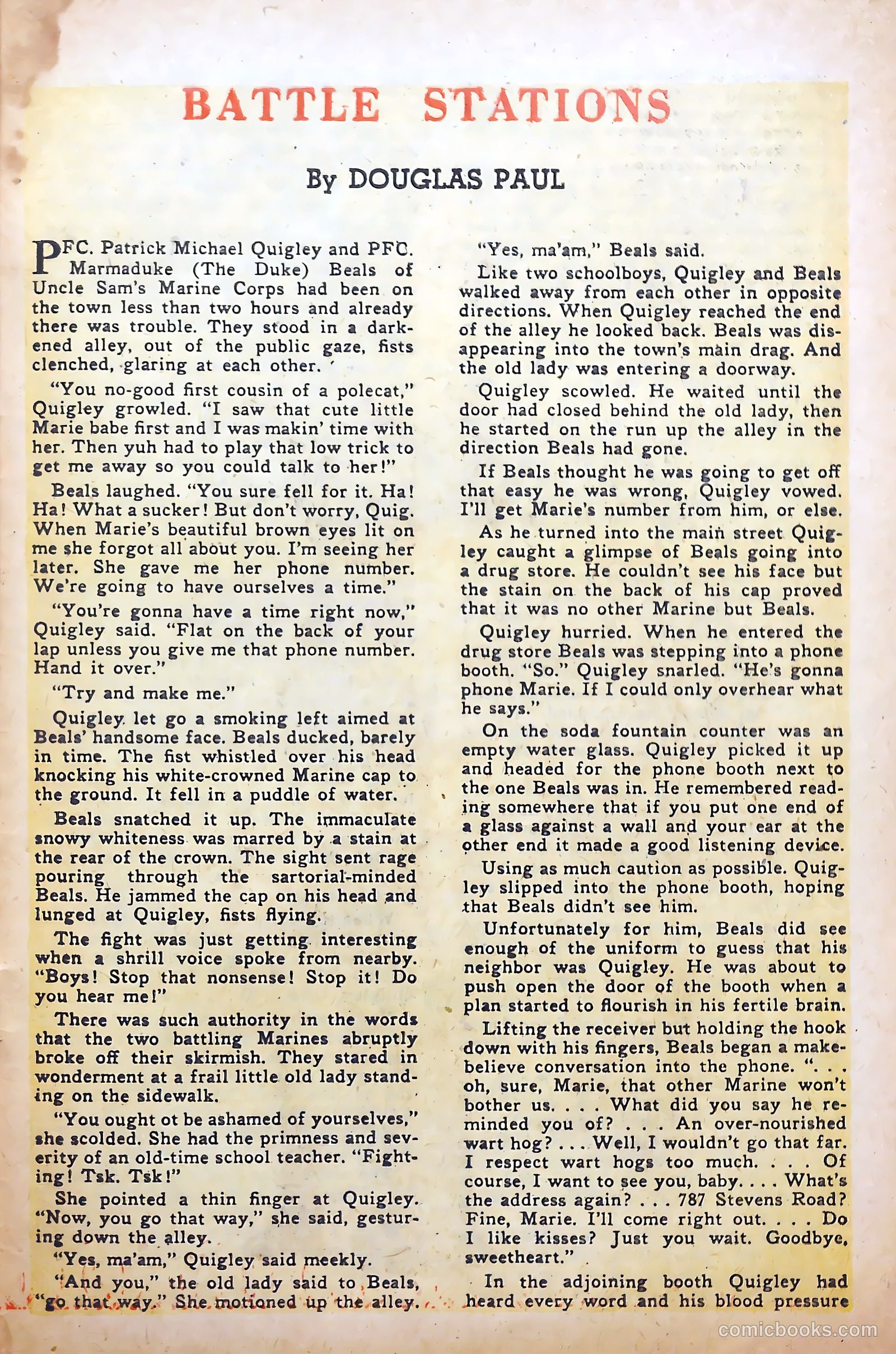 Fighting Leathernecks #1 — page 33 of 36
