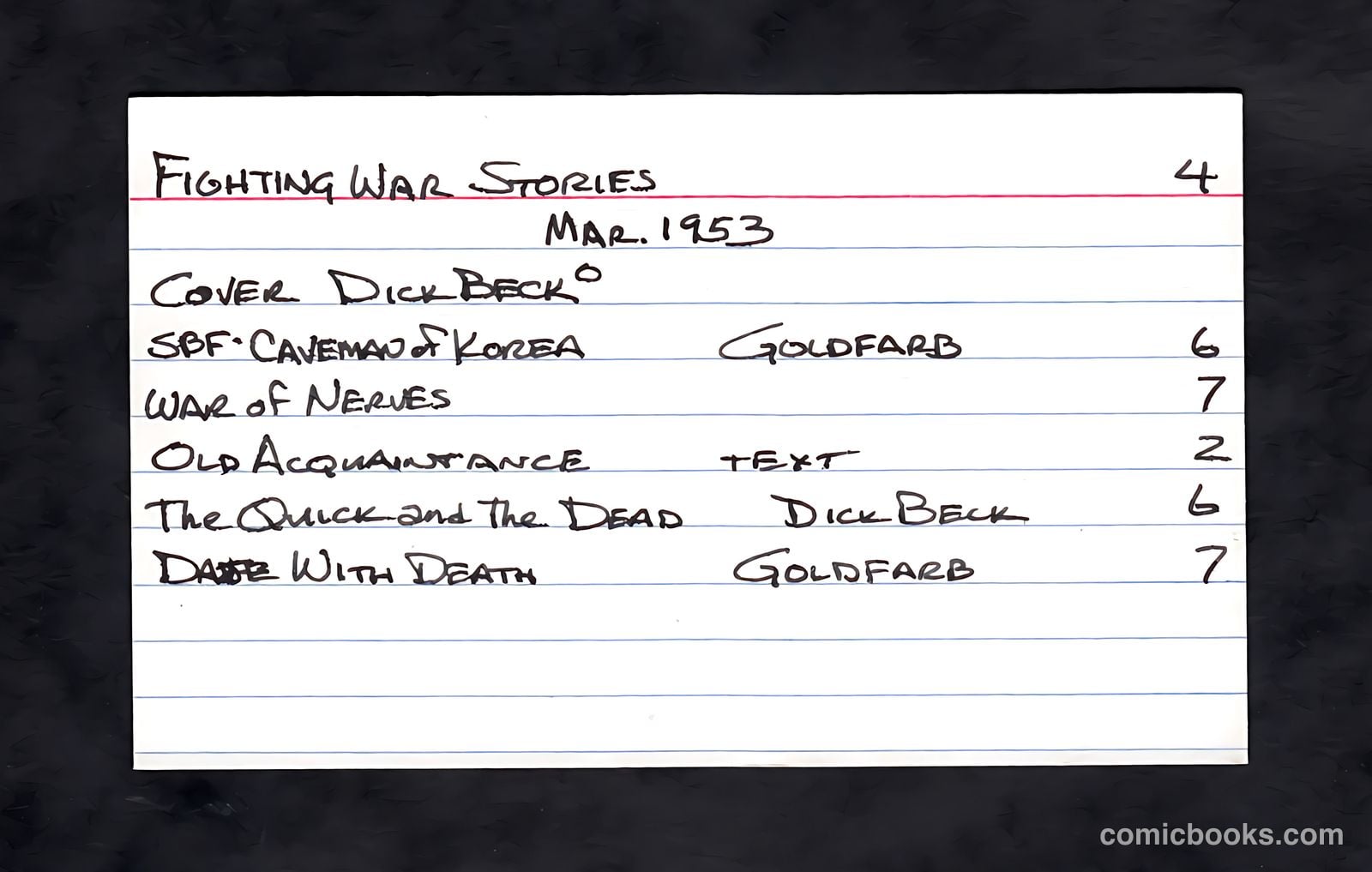 Fighting War Stories #4 — page 37 of 37