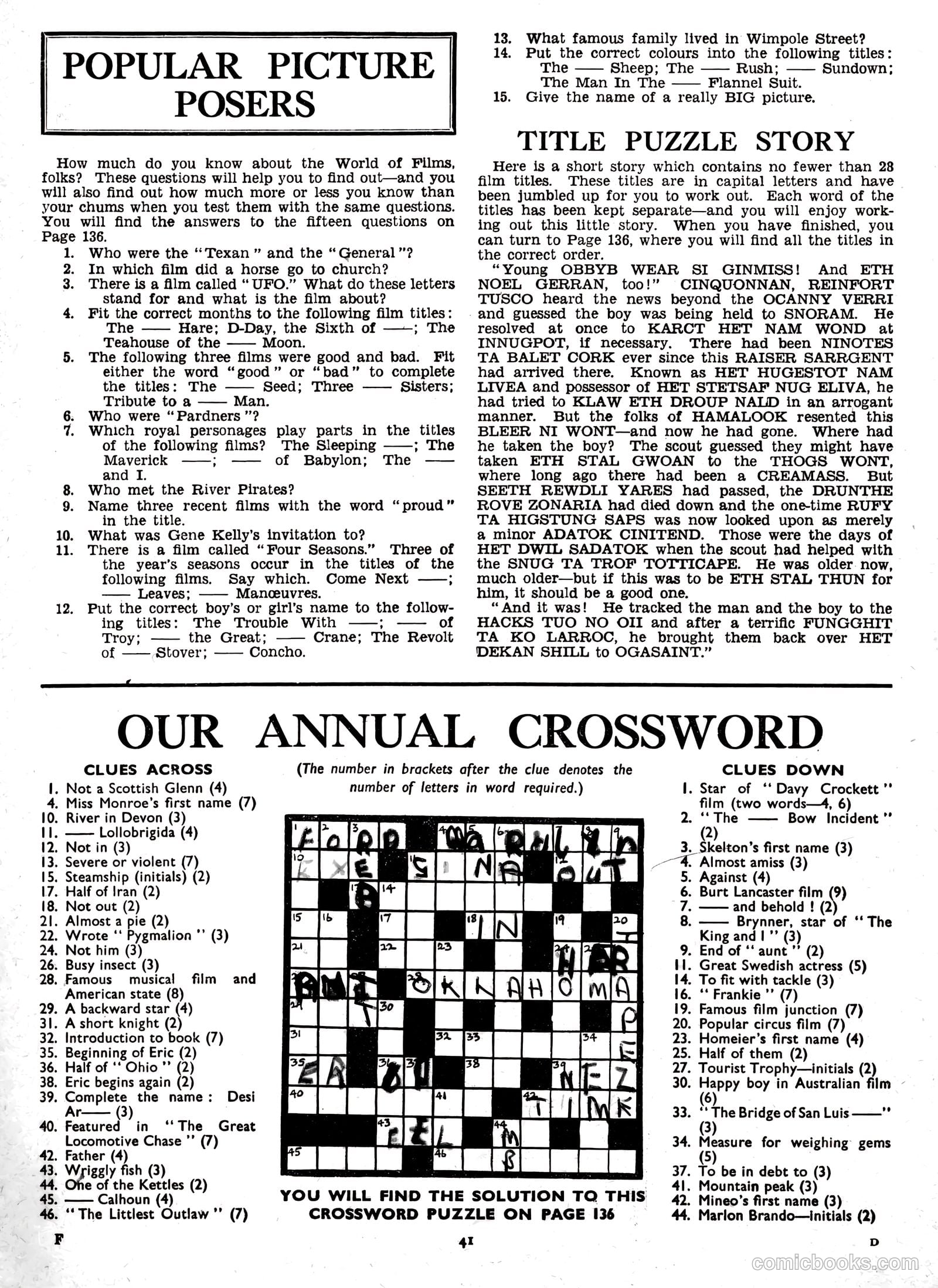 Film Fun Annual #1958 — page 45 of 150