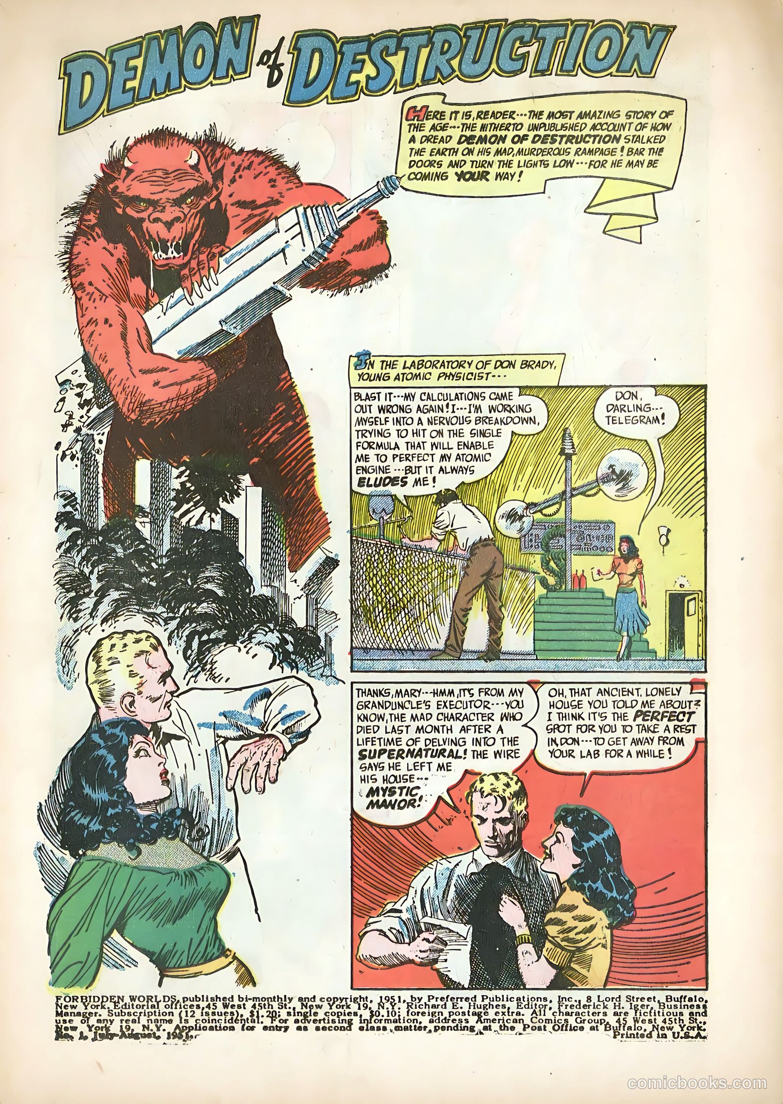 Forbidden Worlds #1 — page 3 of 52
