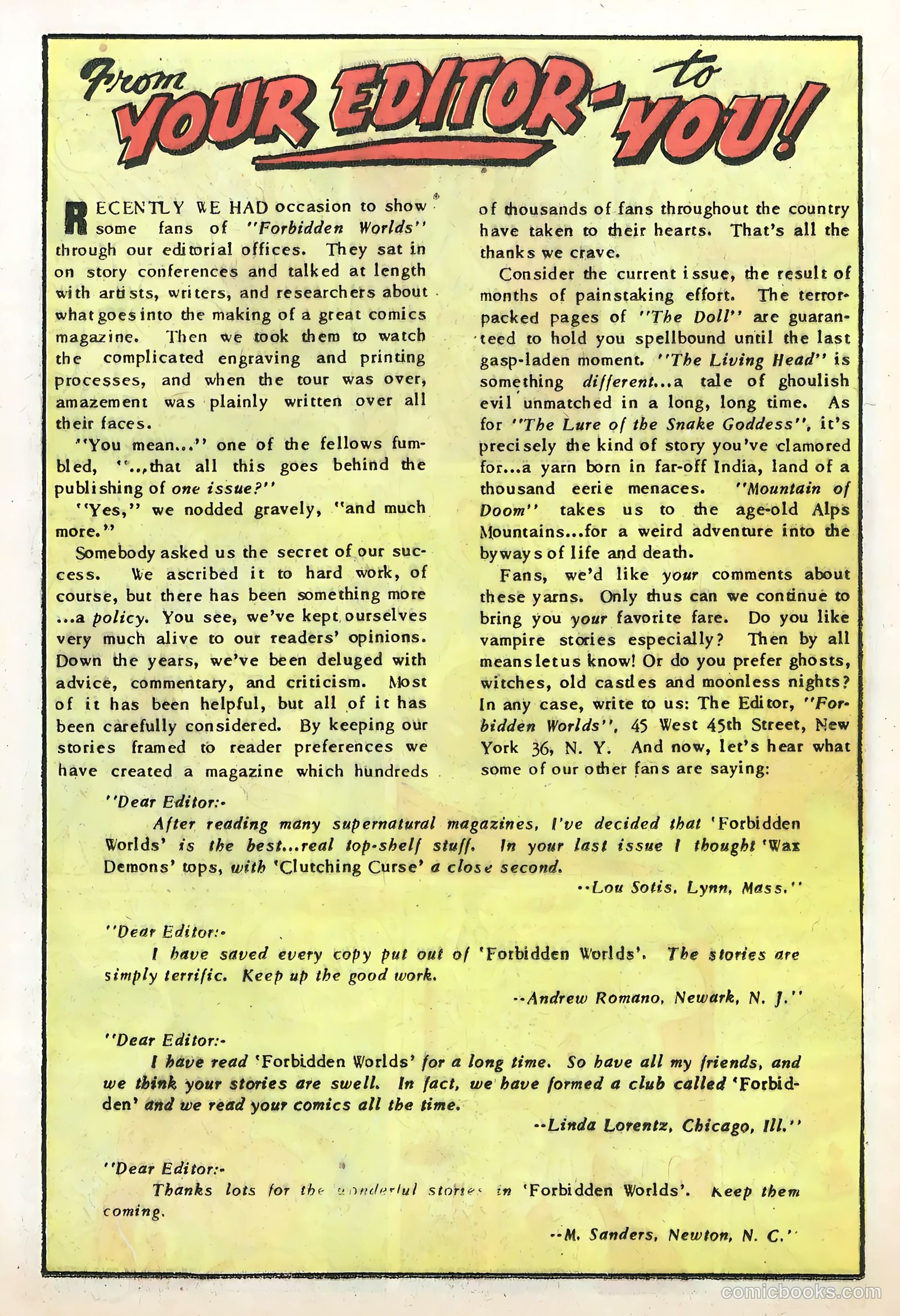 Forbidden Worlds #16 — page 26 of 36