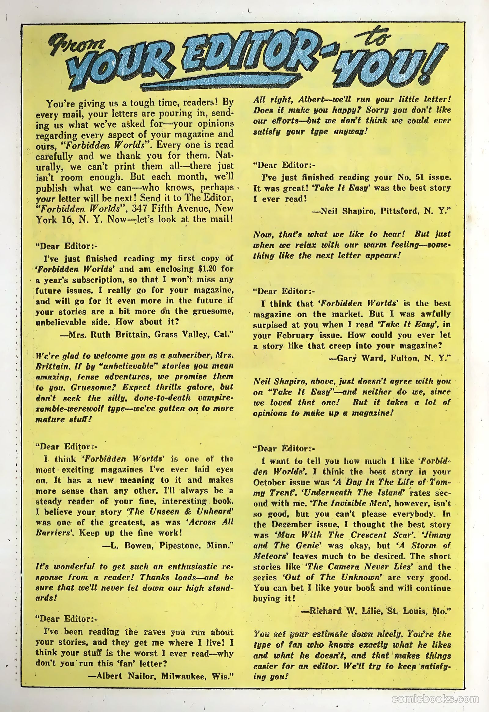 Forbidden Worlds #56 — page 22 of 36
