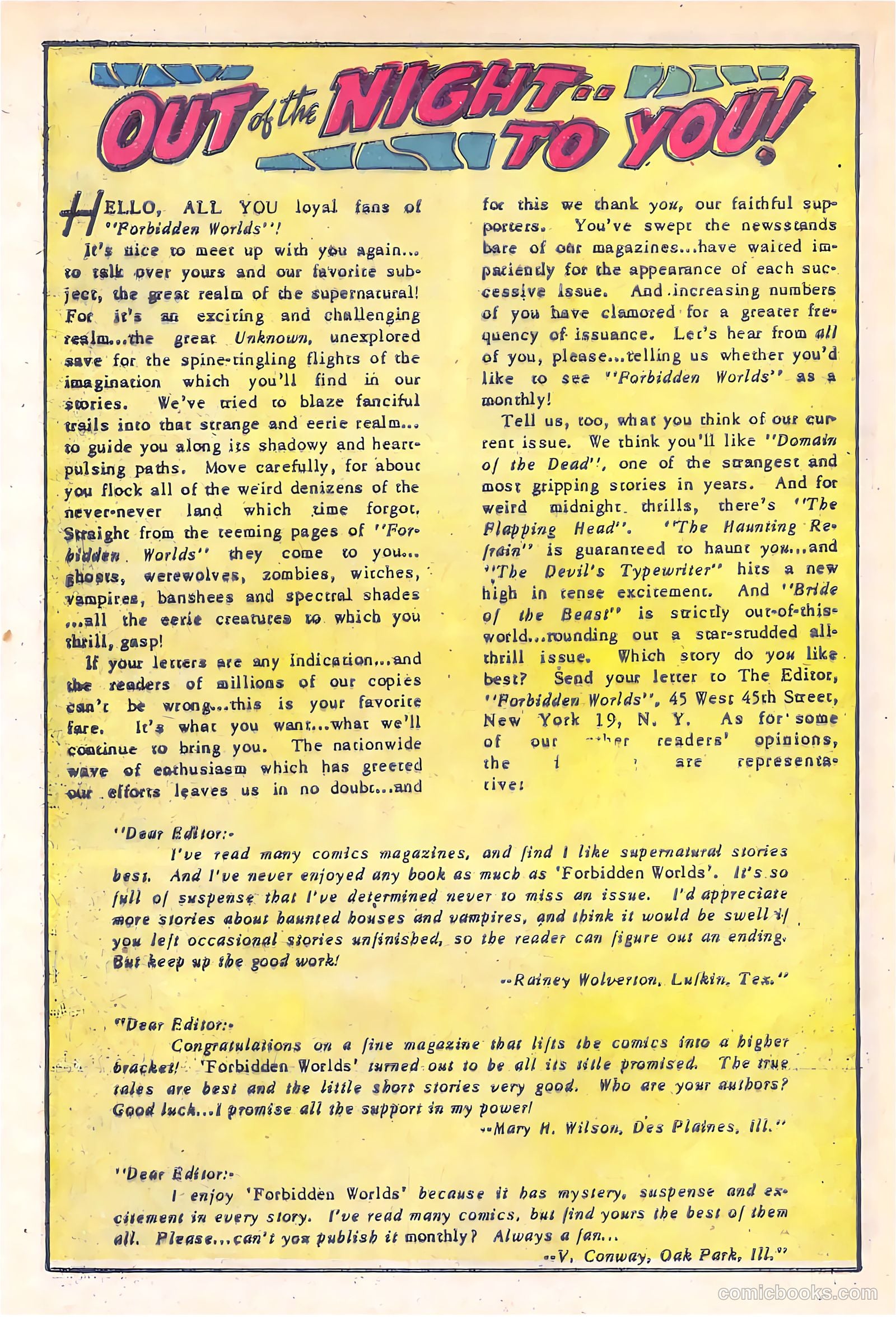 Forbidden Worlds #6 — page 27 of 45