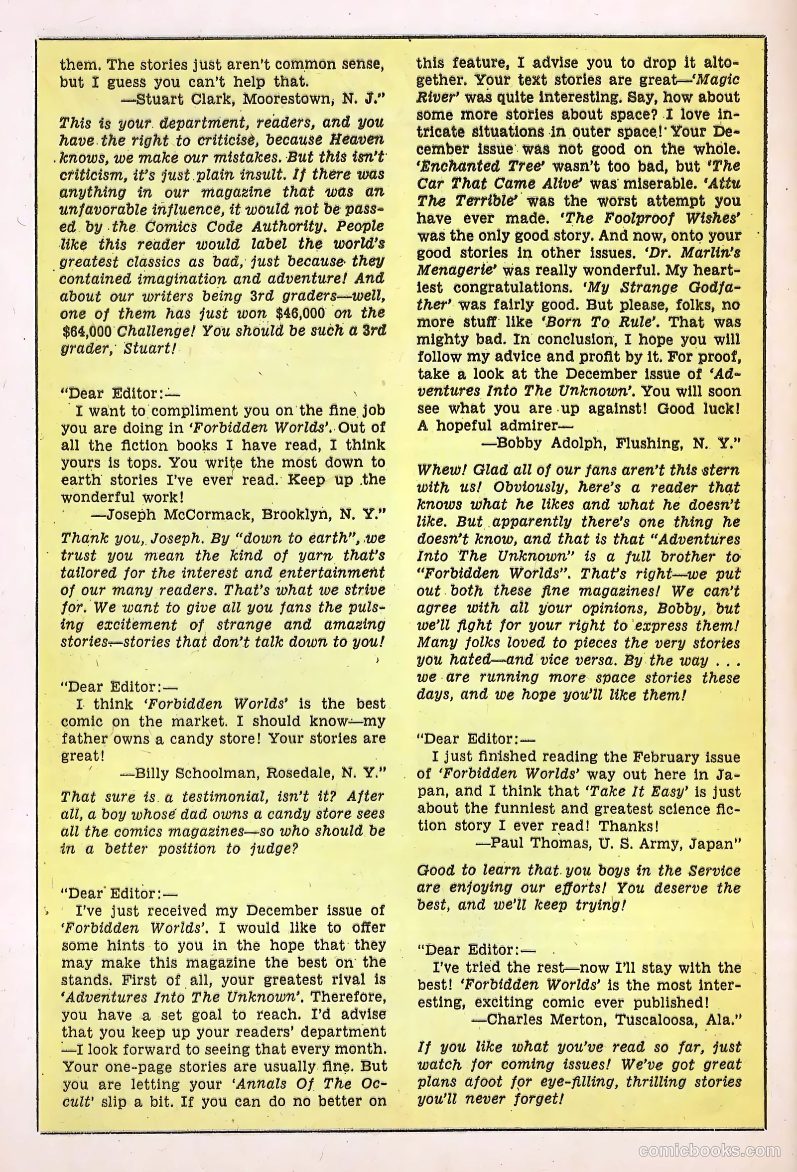 Forbidden Worlds #67 — page 30 of 36