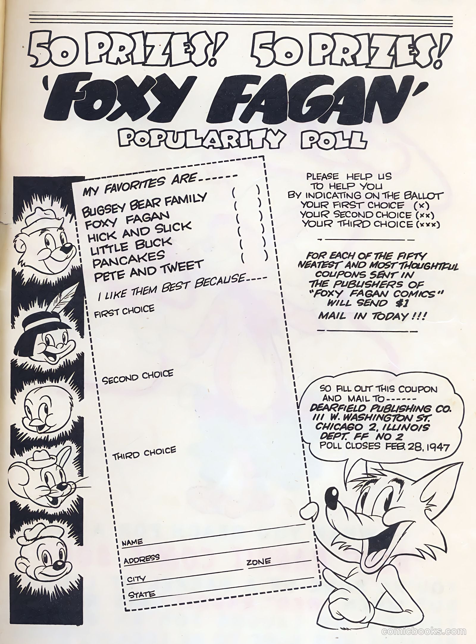 Foxy Fagan Comics #2 — page 51 of 52