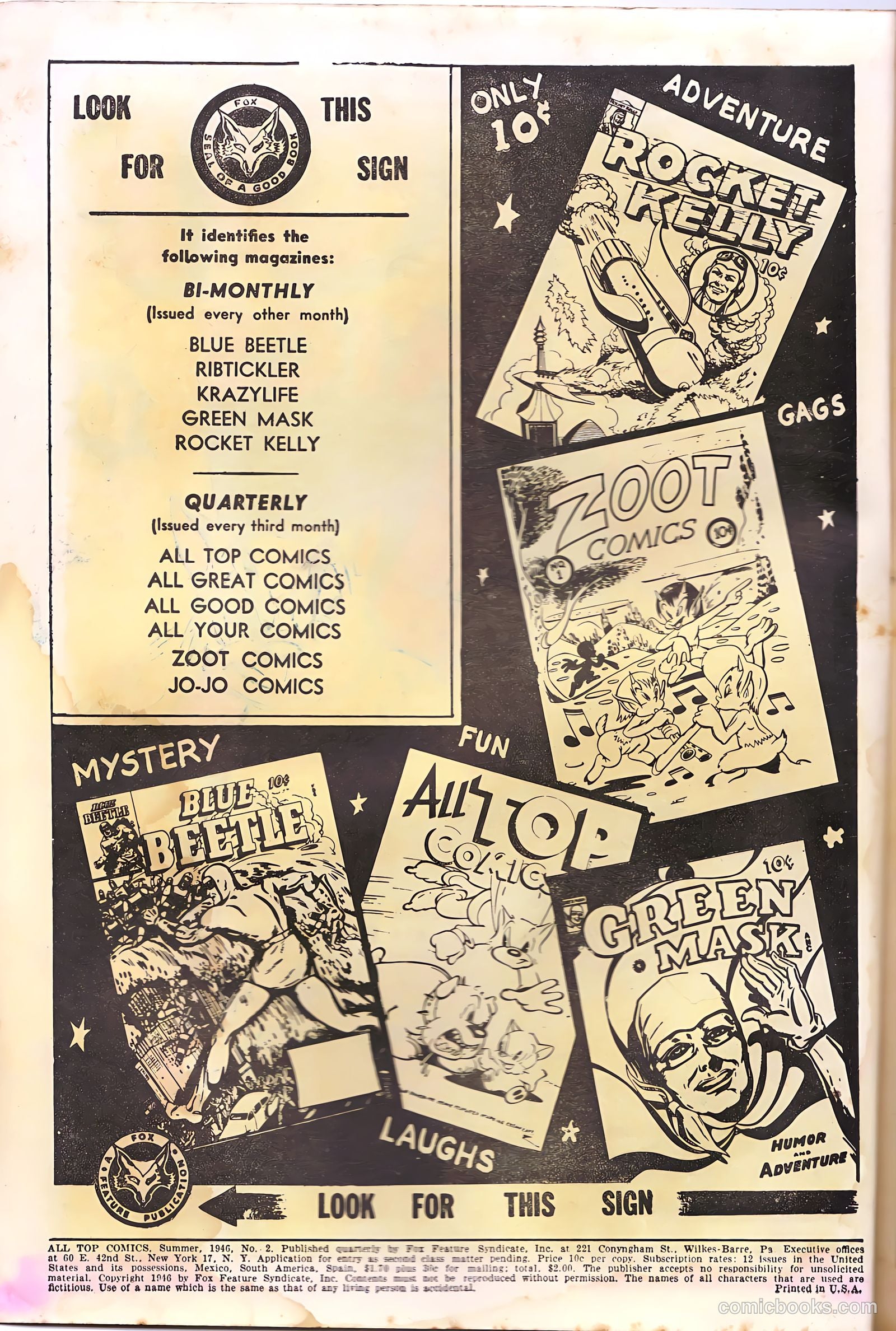 All Top Comics #2 — page 2 of 36