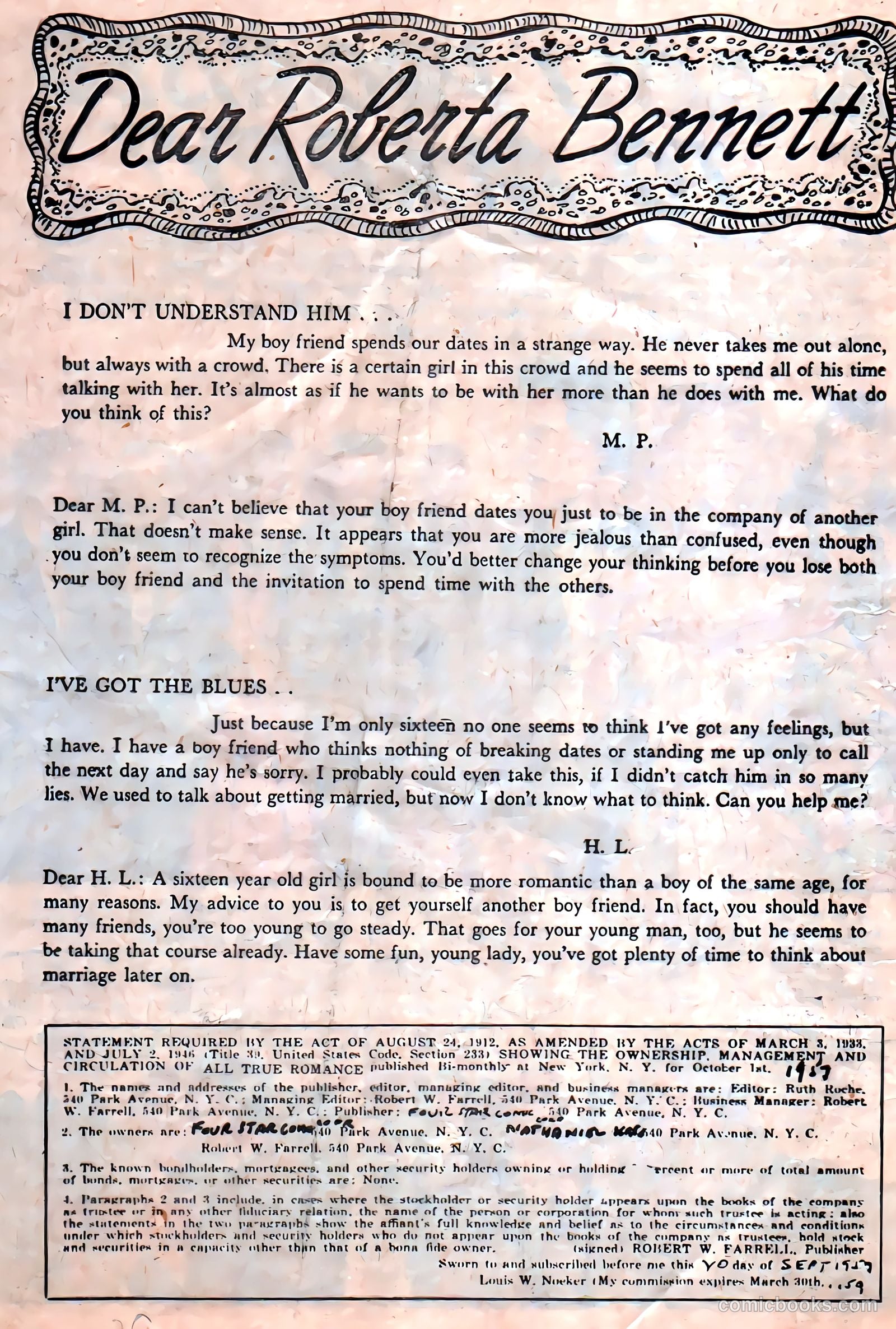 All True Romance #33 — page 20 of 36