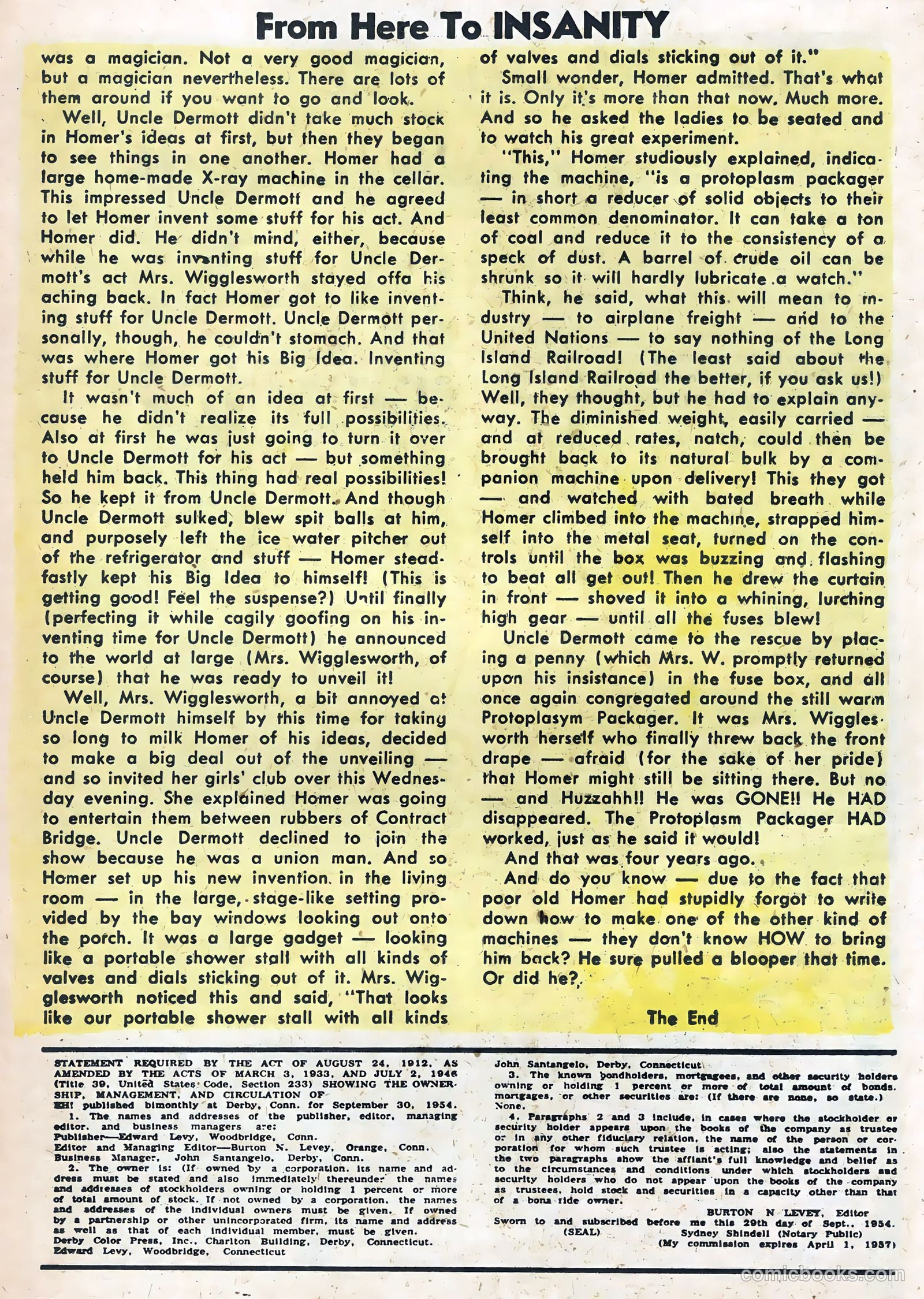 From Here to Insanity #9 — page 14 of 35