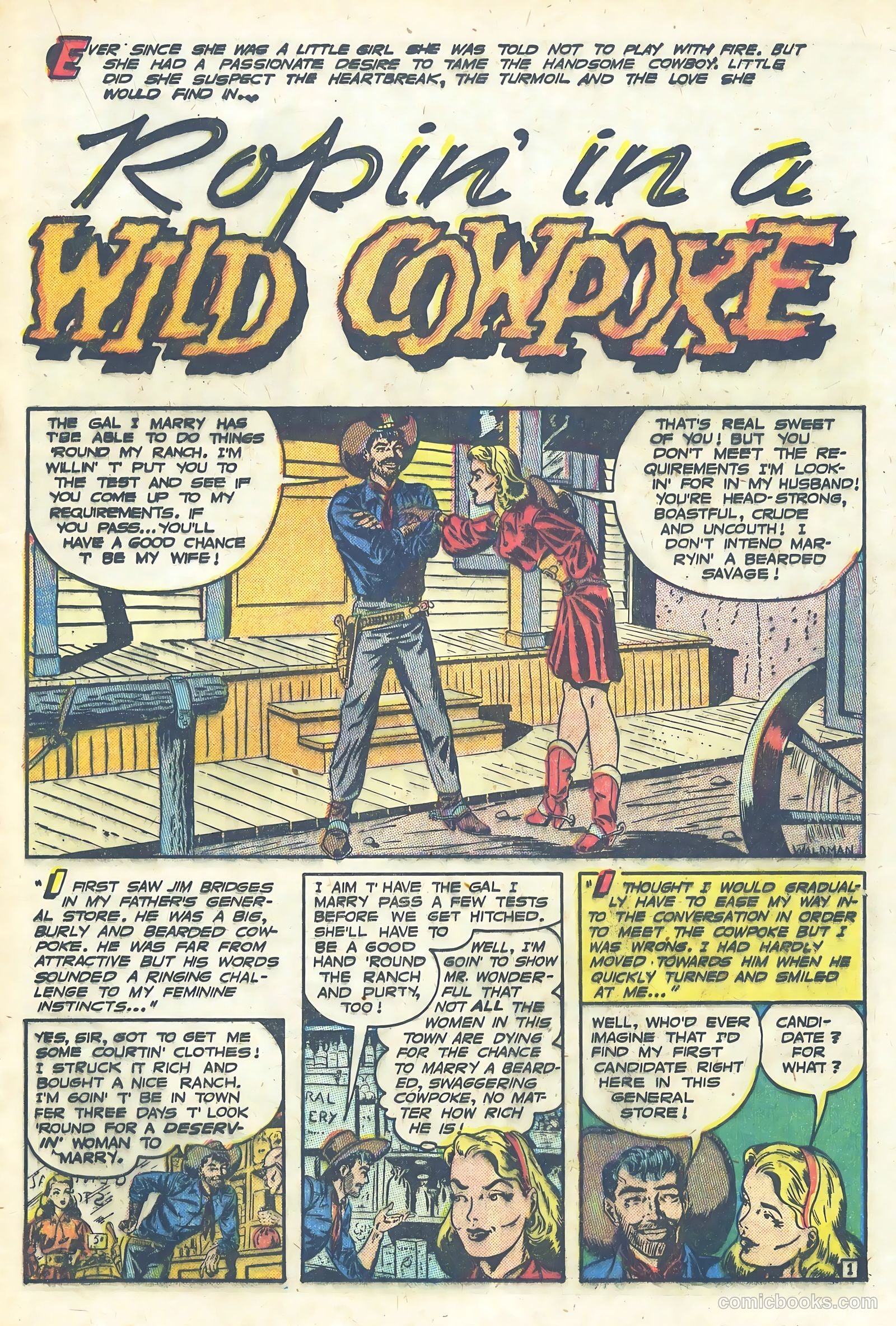 Frontier Romances #1 — page 17 of 36