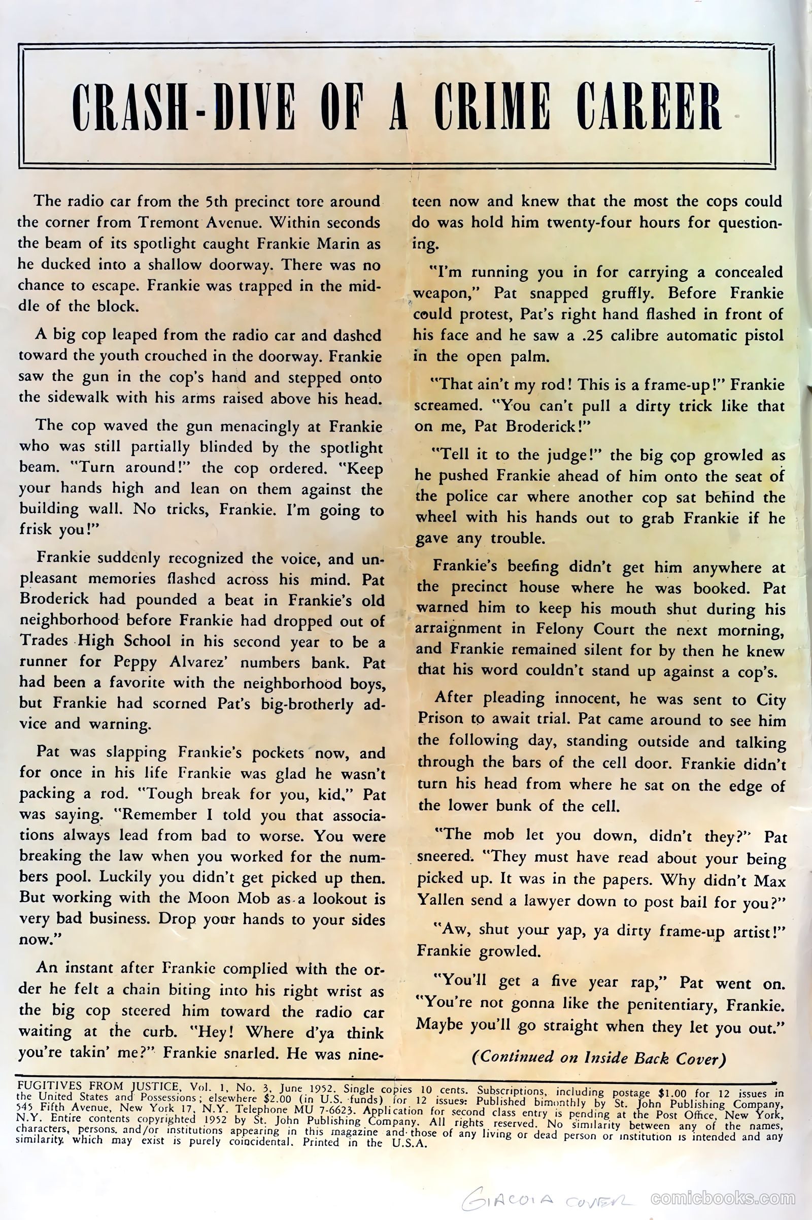 Fugitives from Justice #3 — page 2 of 36