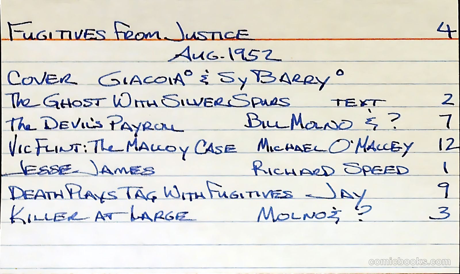 Fugitives from Justice #4 — page 37 of 37