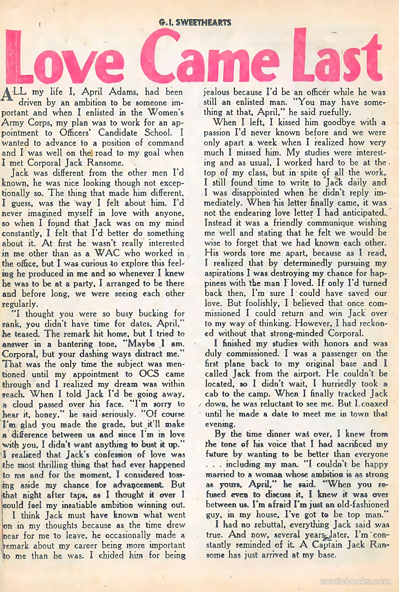 G.I. Sweethearts #35 — page 26 of 36