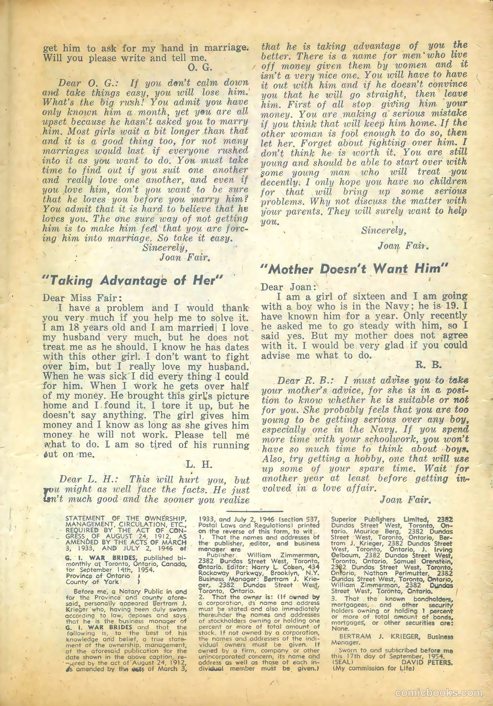 G.I. War Brides #7 — page 19 of 36
