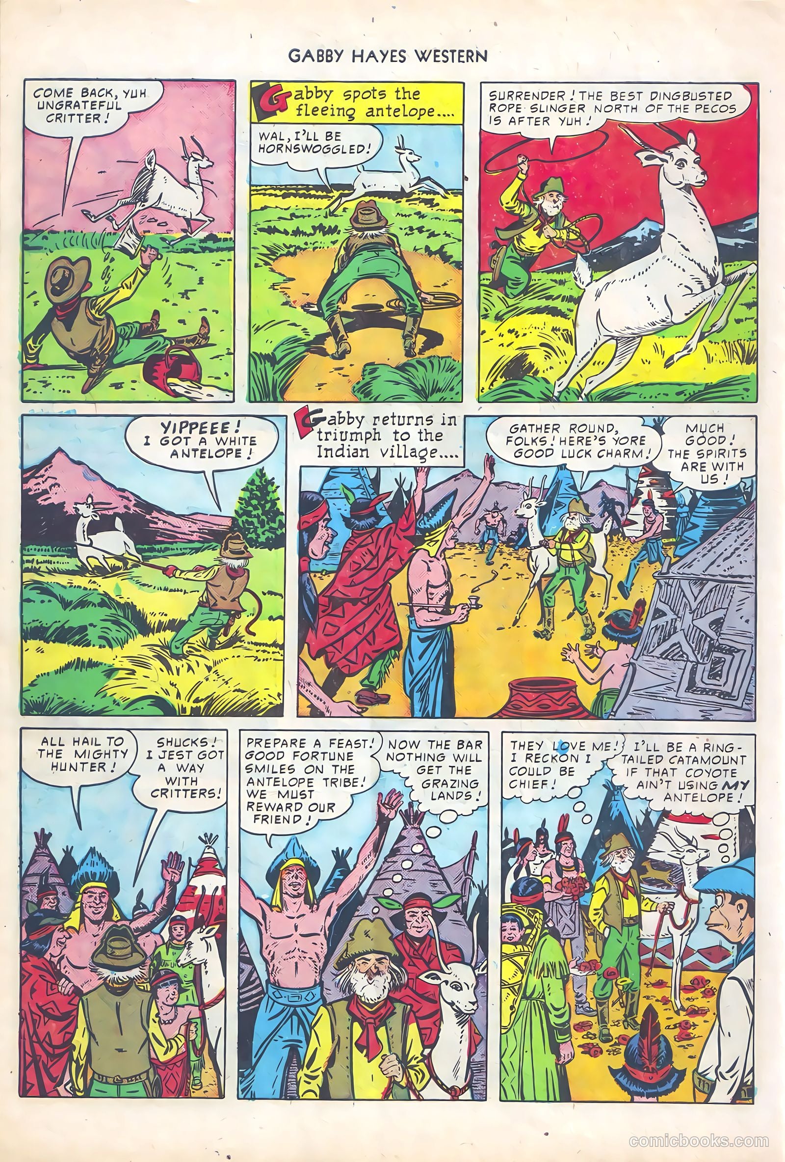 Gabby Hayes Western #19 — page 30 of 36