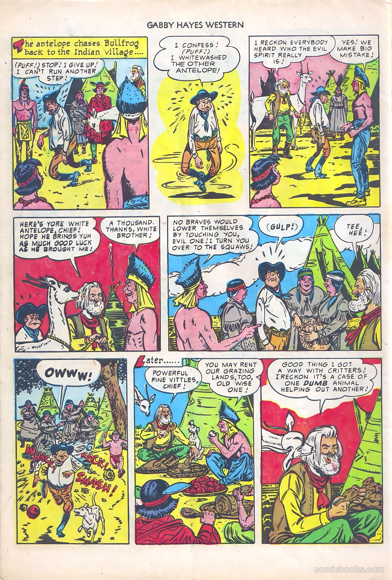 Gabby Hayes Western #19 — page 34 of 36