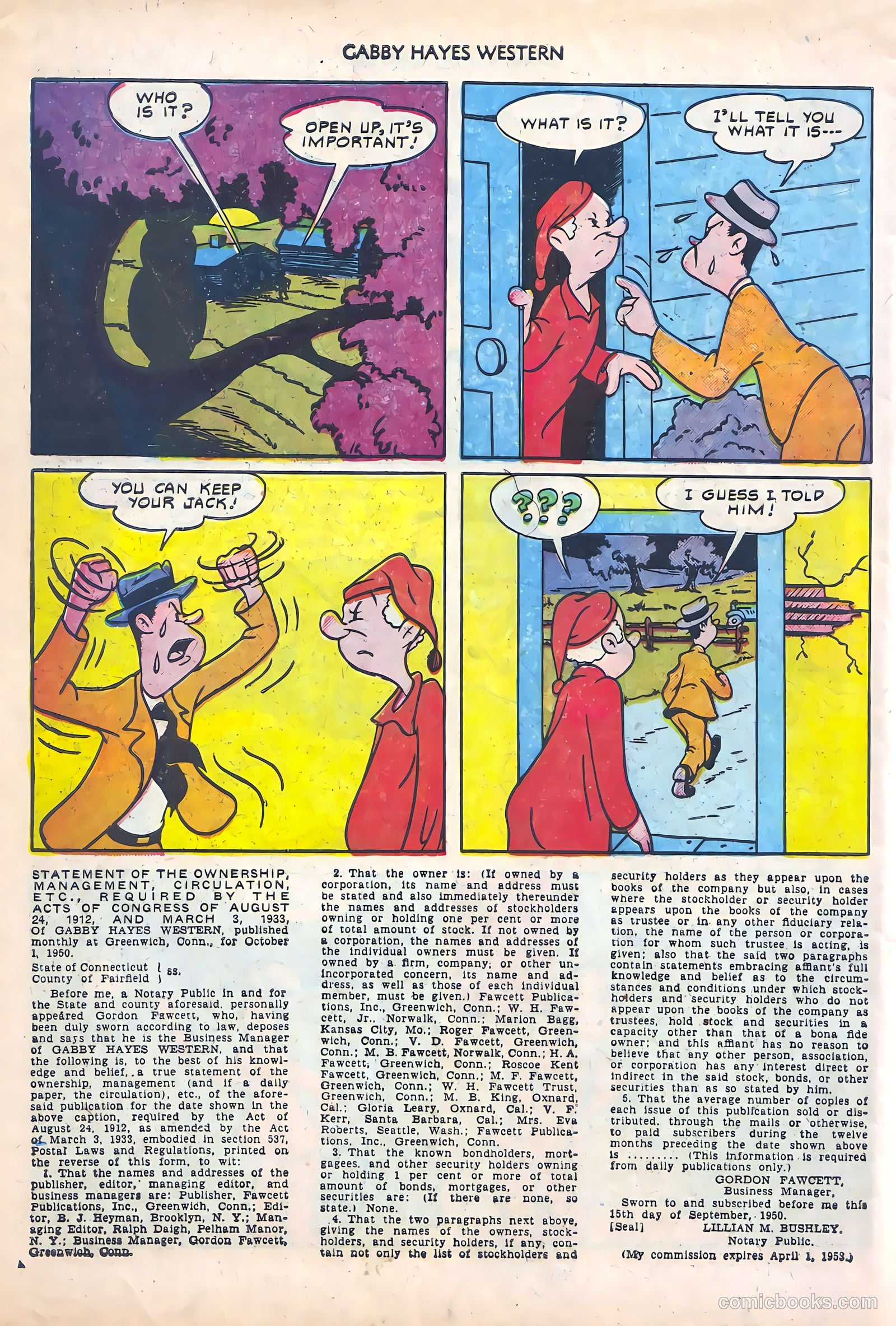 Gabby Hayes Western #26 — page 34 of 52