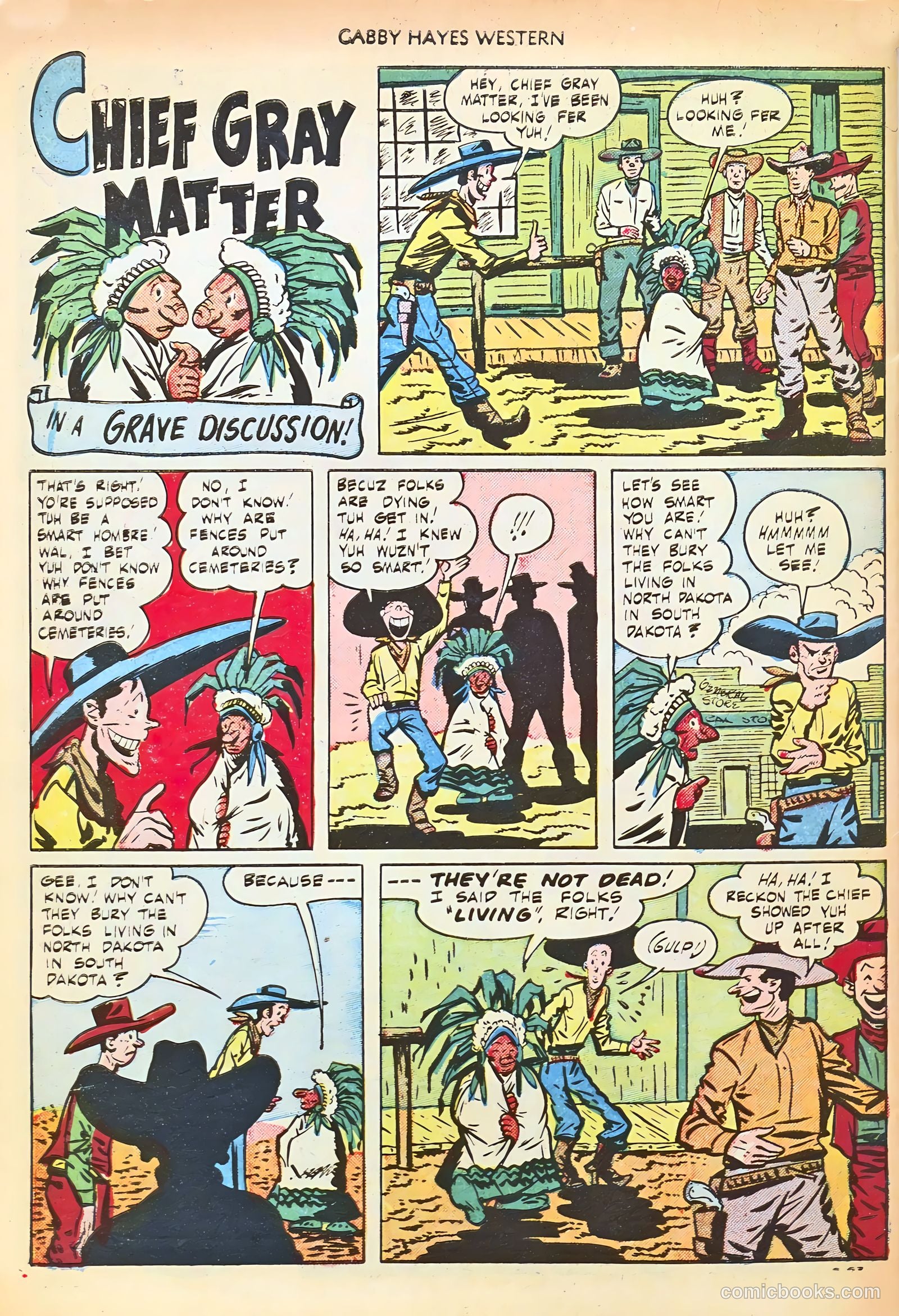Gabby Hayes Western #27 — page 34 of 36