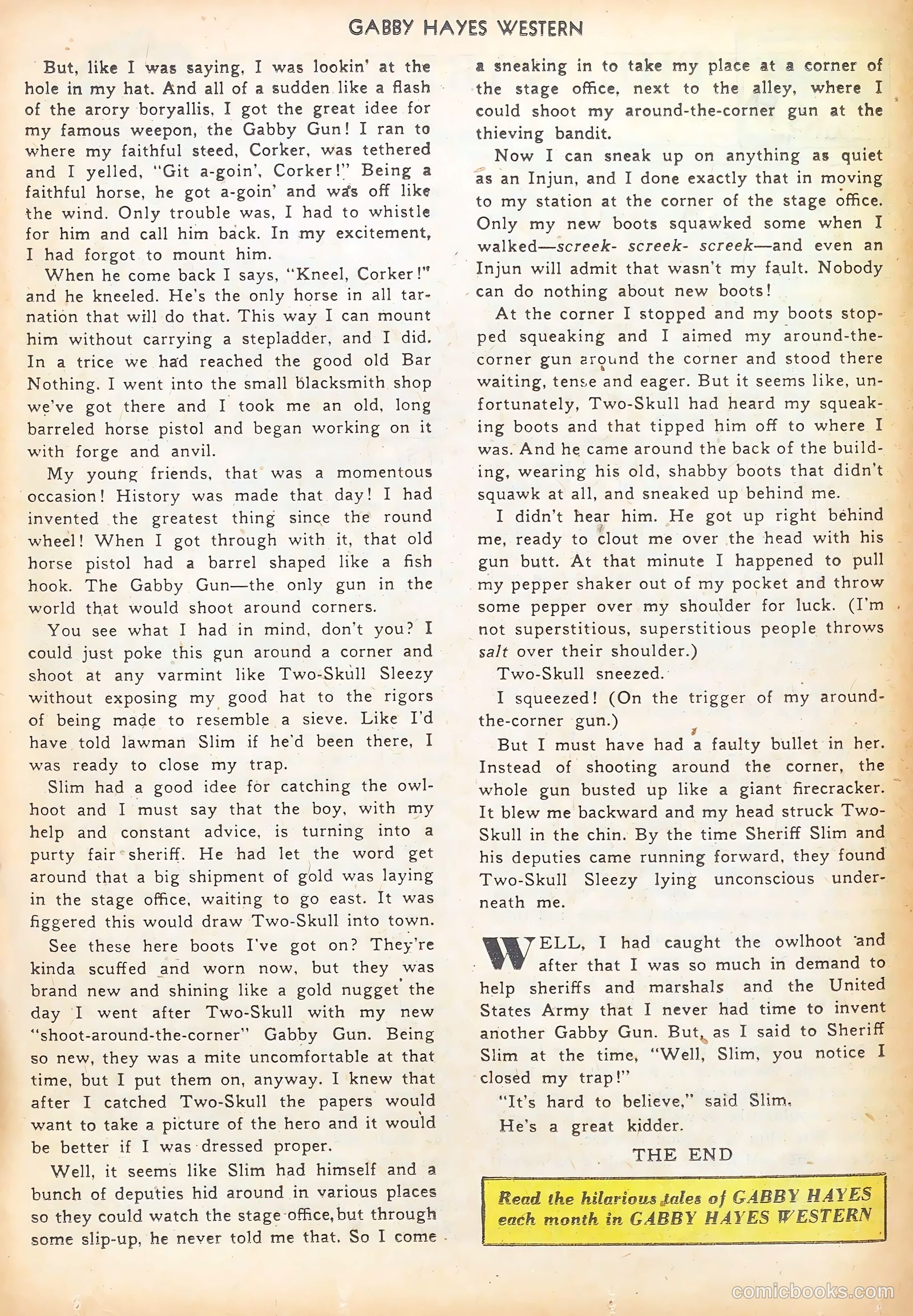 Gabby Hayes Western #31 — page 16 of 36