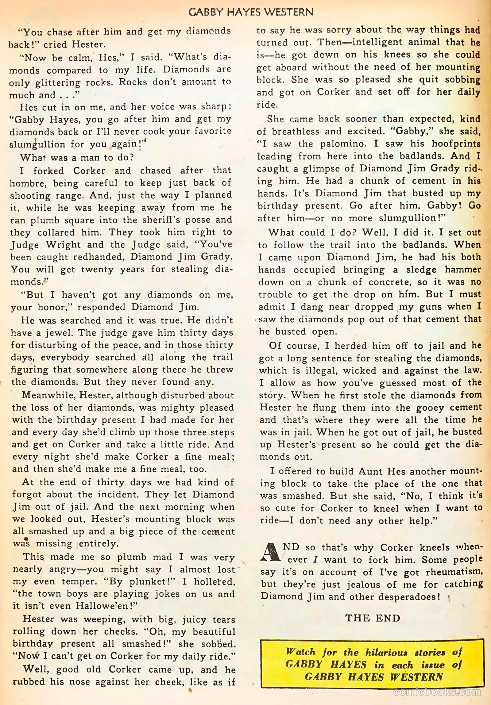 Gabby Hayes Western #32 — page 14 of 36