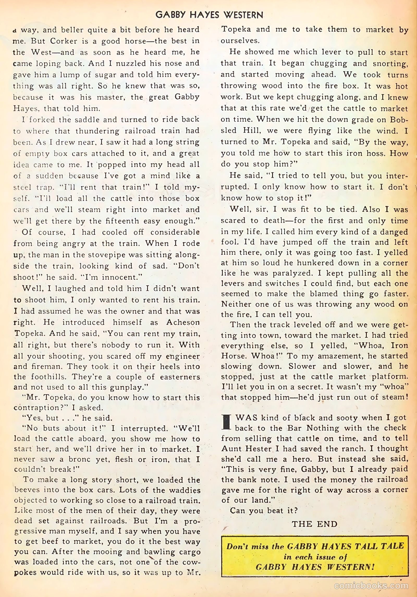 Gabby Hayes Western #34 — page 26 of 36