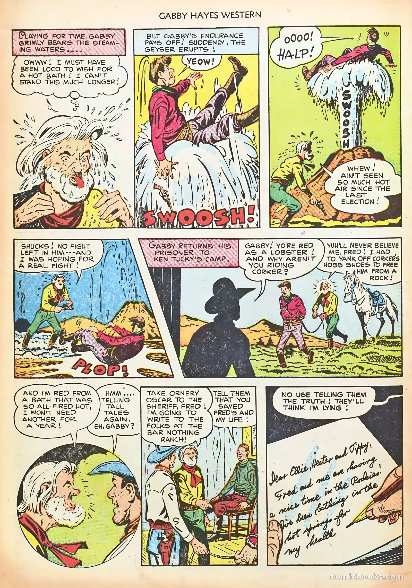 Gabby Hayes Western #37 — page 34 of 36