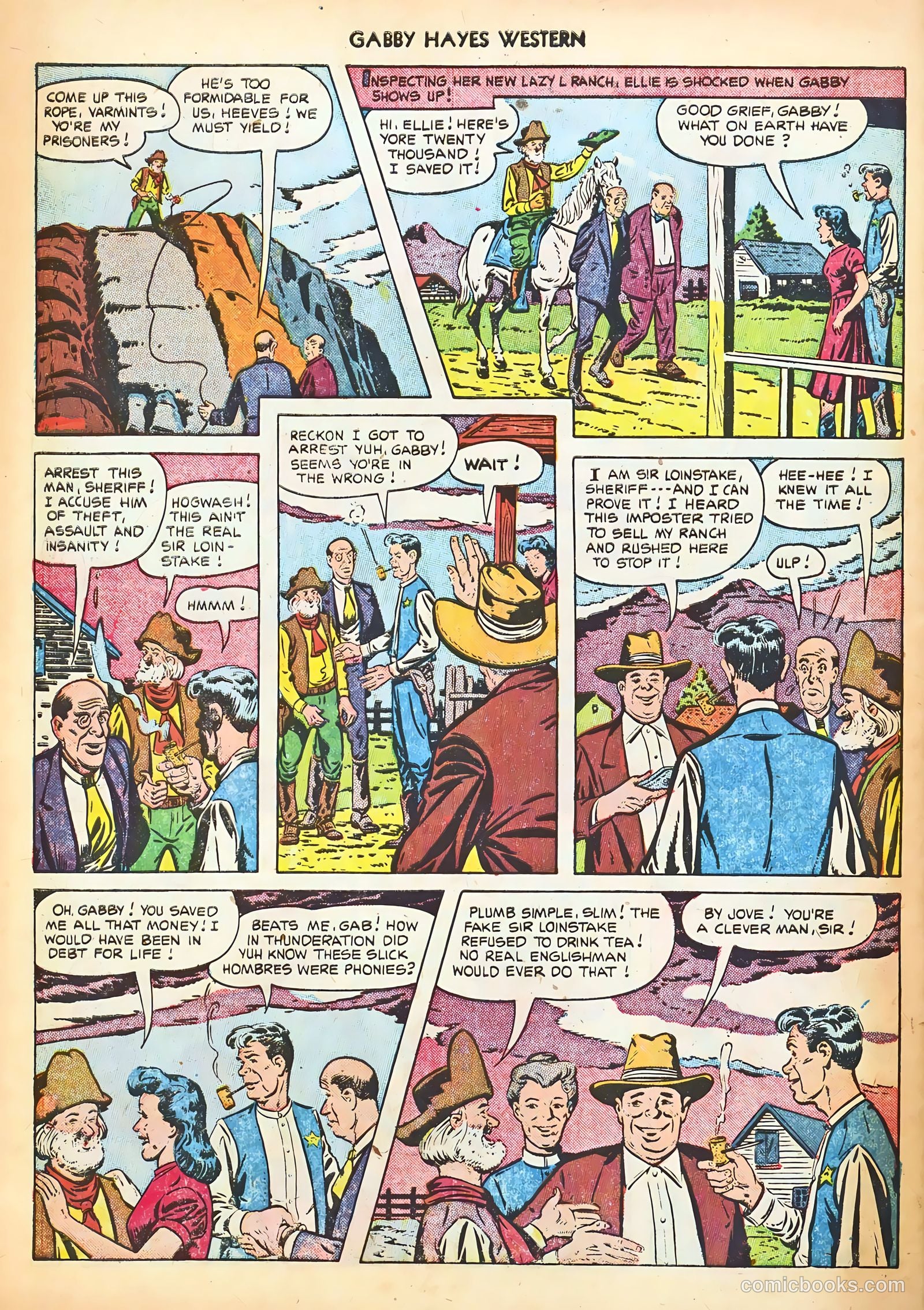 Gabby Hayes Western #43 — page 34 of 36