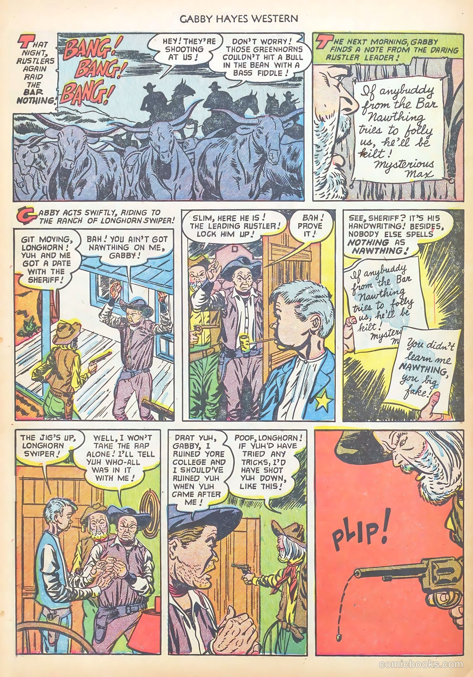 Gabby Hayes Western #45 — page 34 of 36