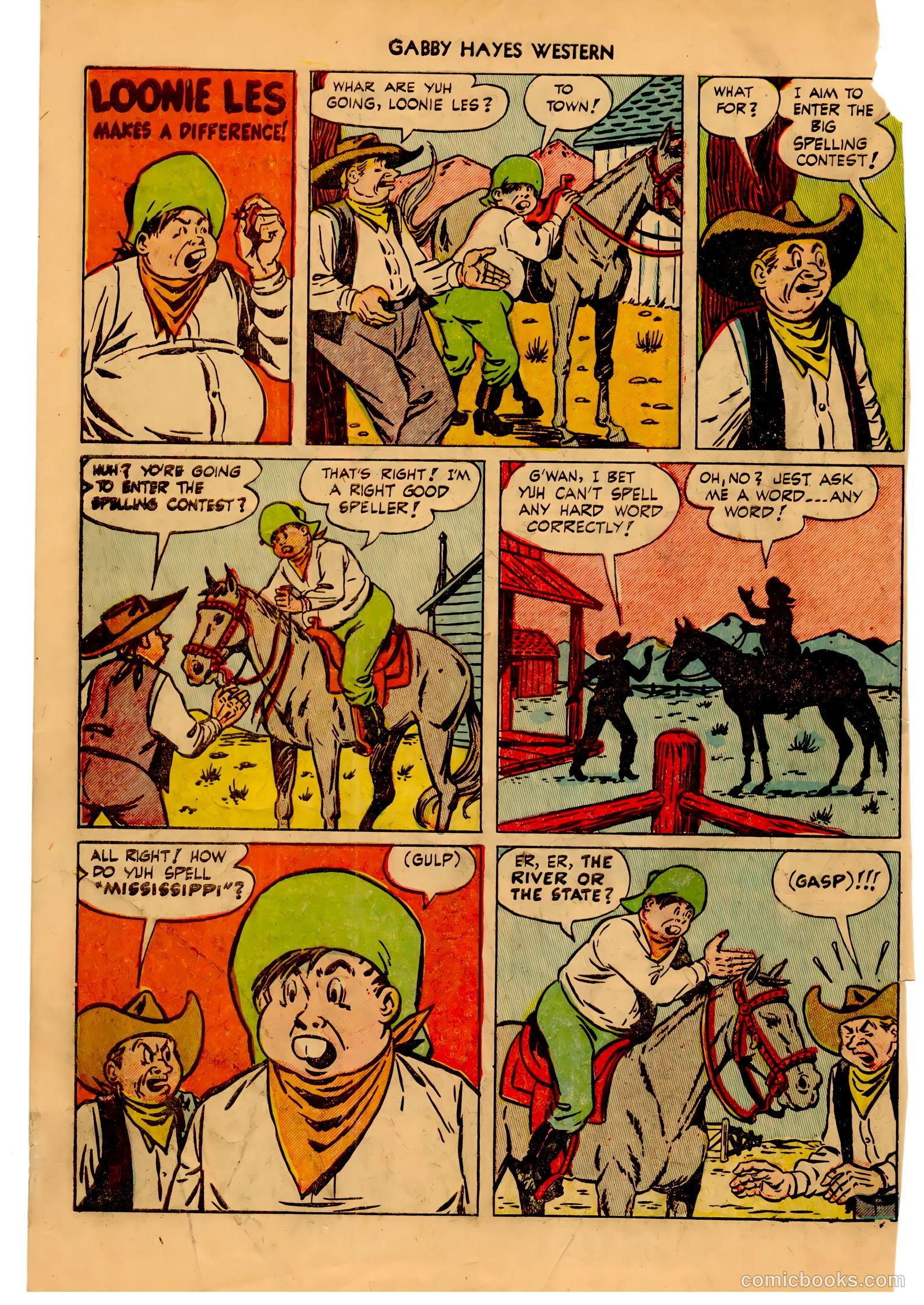 Gabby Hayes Western #49 — page 34 of 36