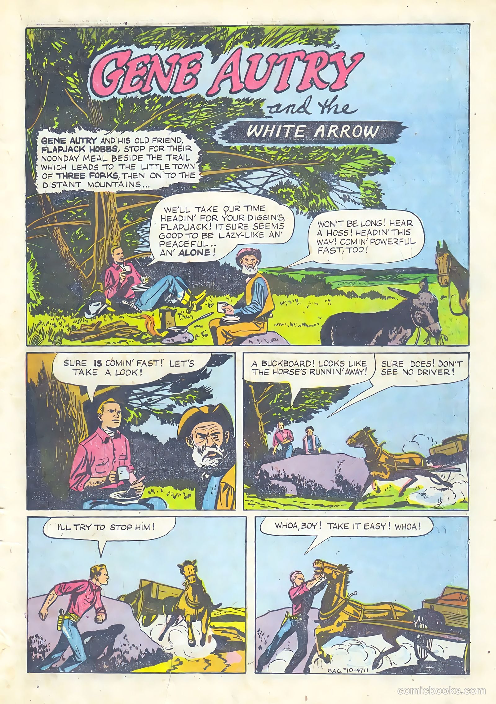 Gene Autry Comics #10 — page 3 of 36