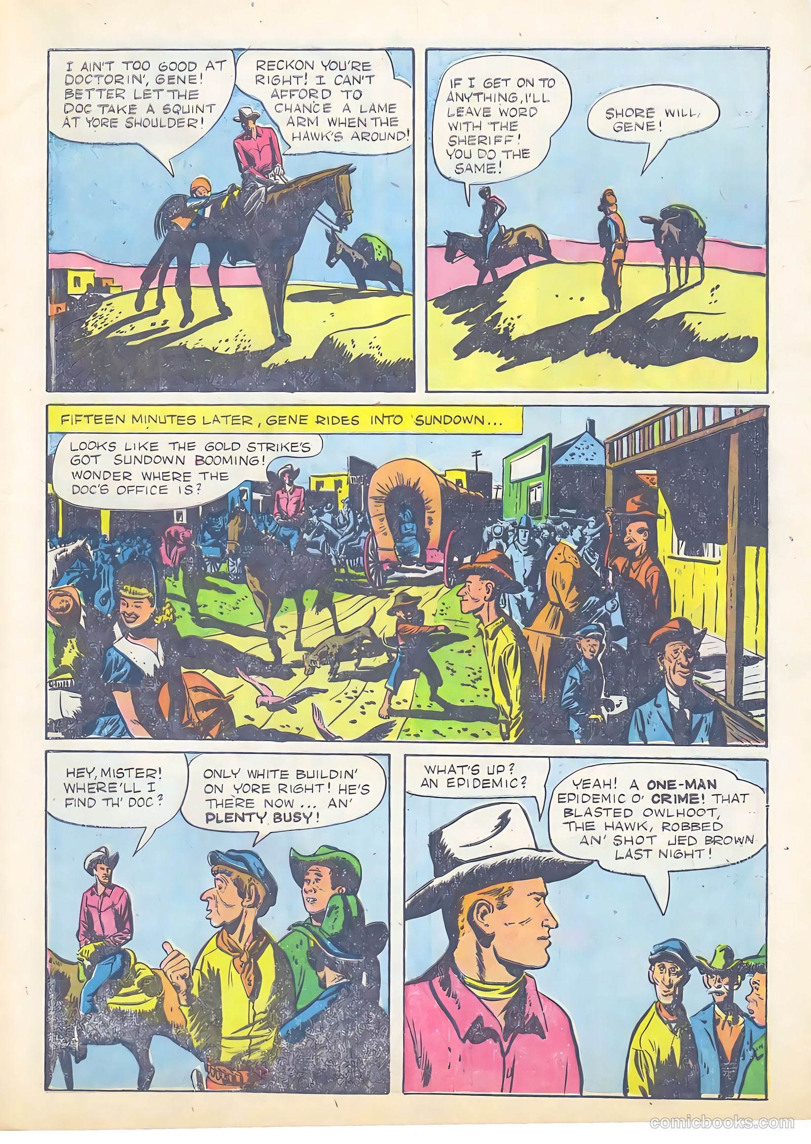 Gene Autry Comics #13 — page 9 of 36