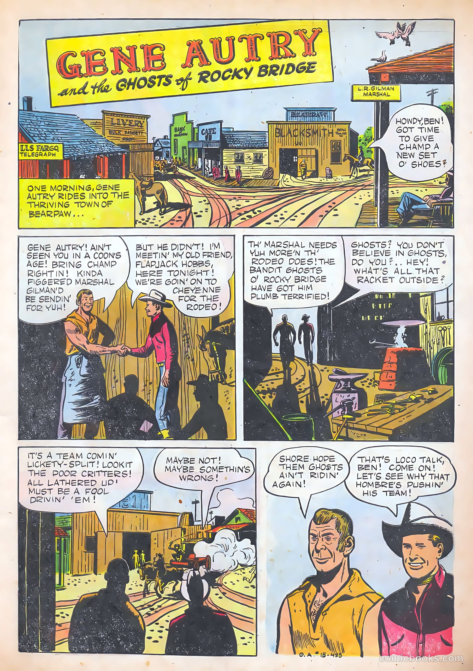 Gene Autry Comics #15 — page 3 of 36