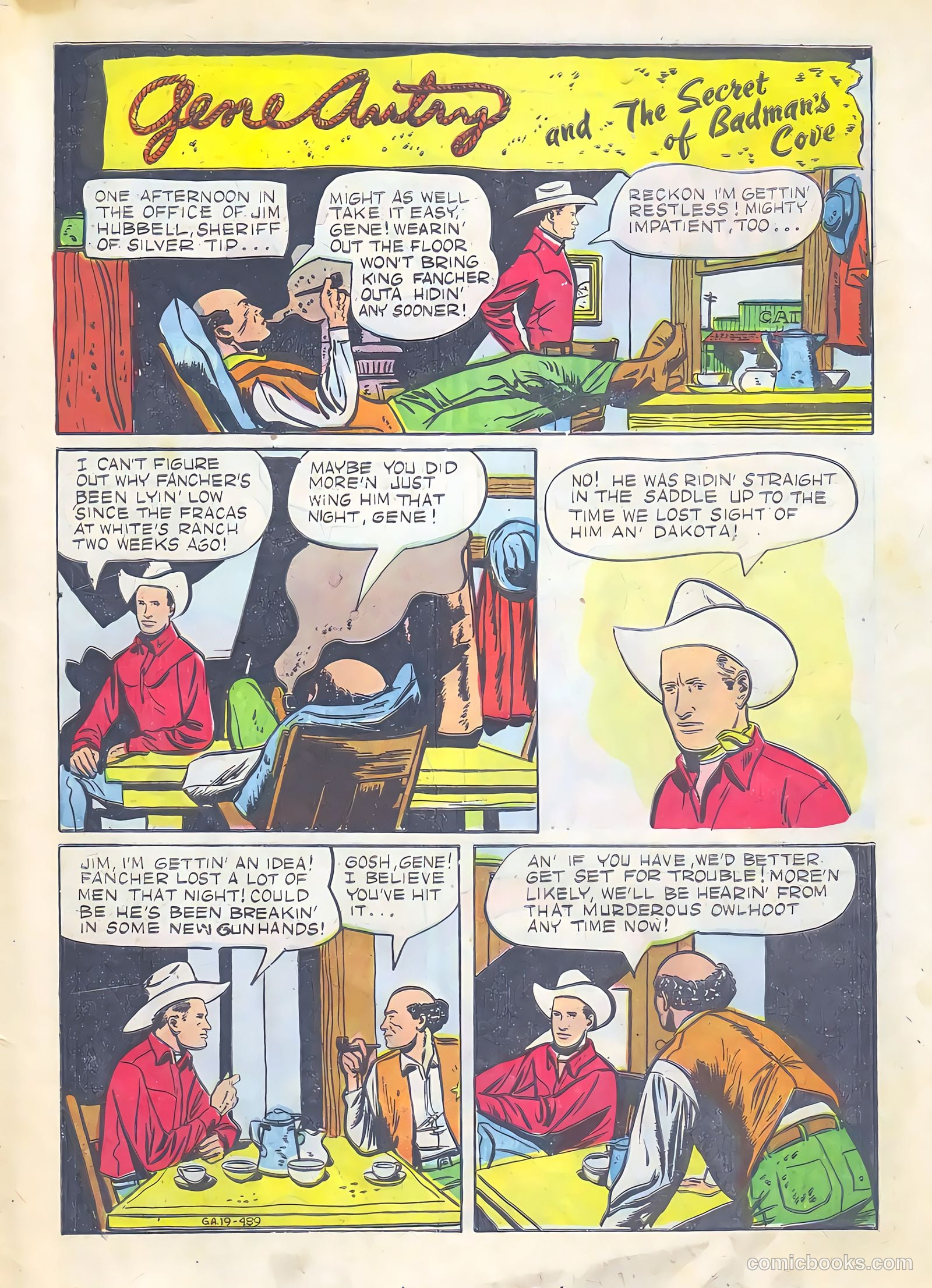 Gene Autry Comics #19 — page 3 of 36