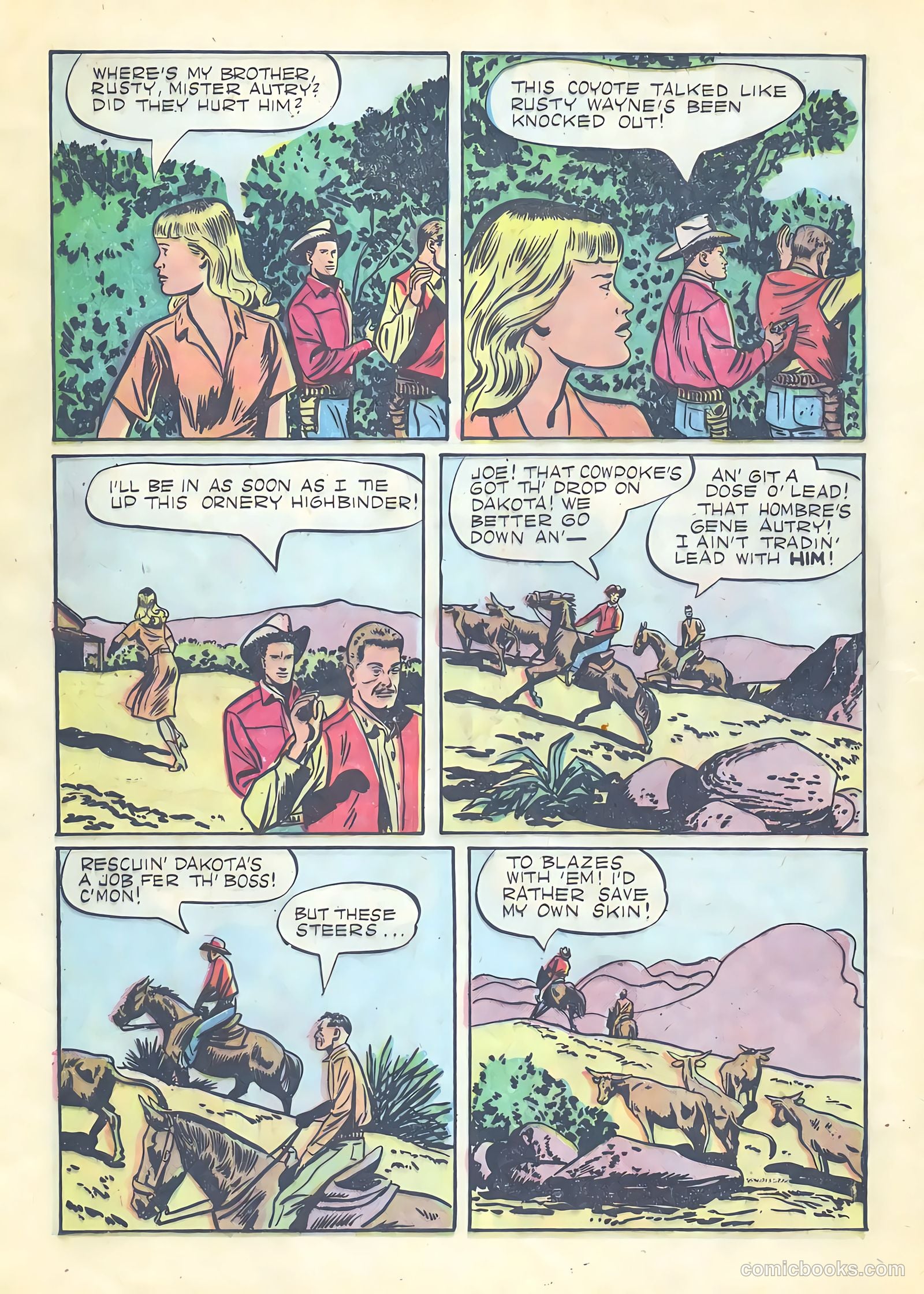 Gene Autry Comics #21 — page 8 of 36