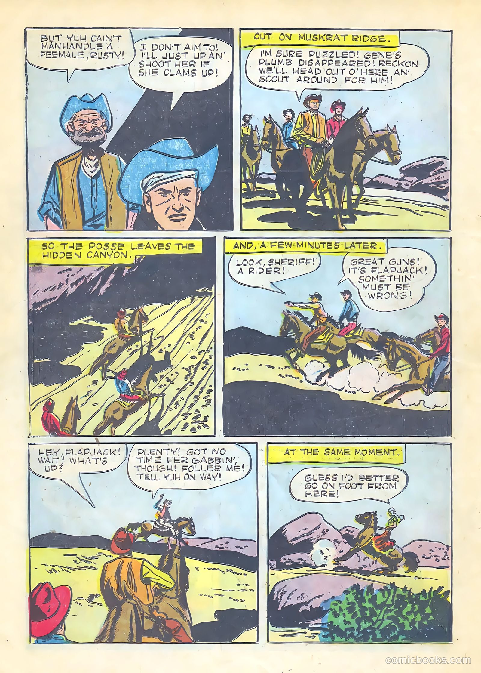 Gene Autry Comics #21 — page 22 of 36