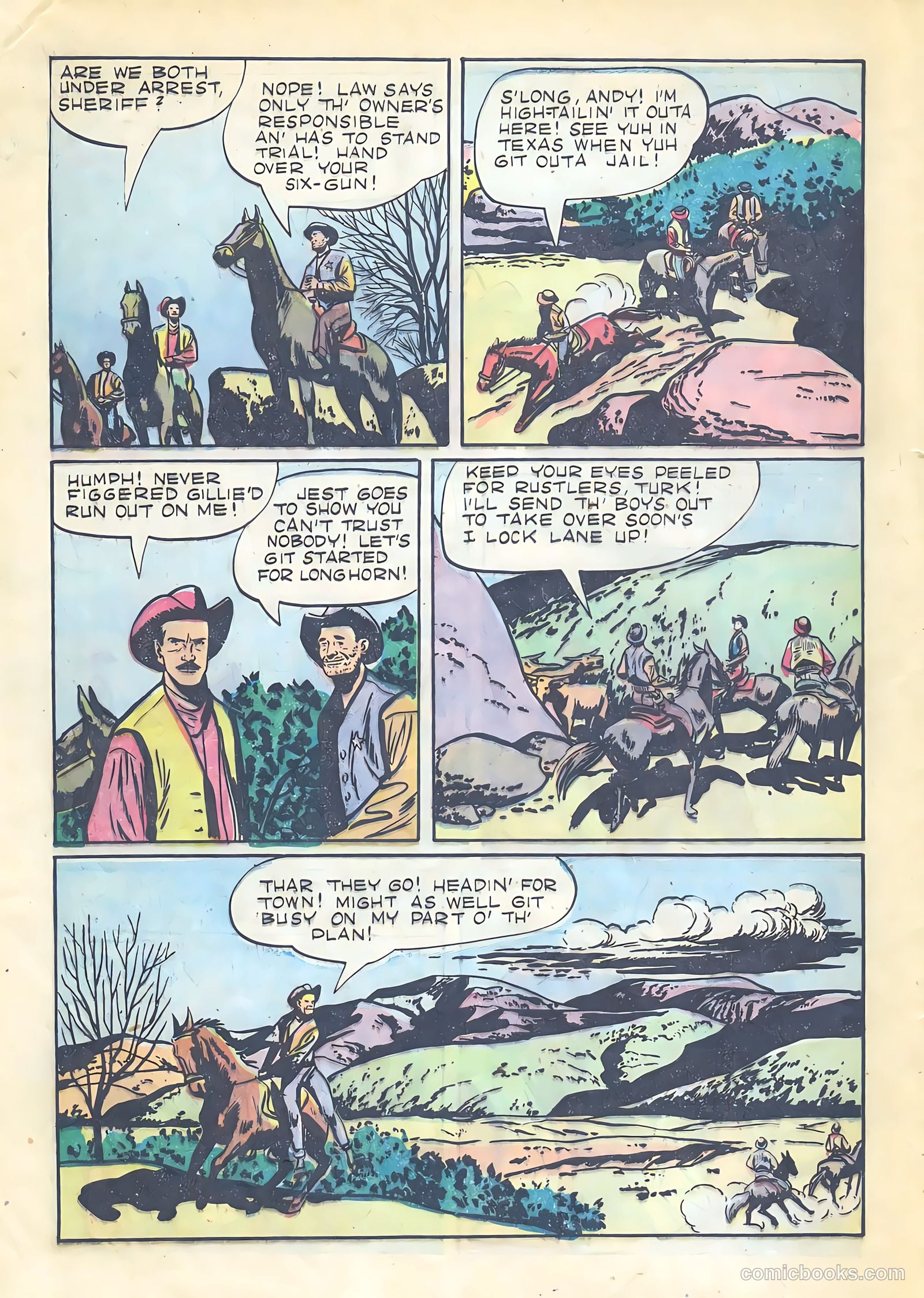 Gene Autry Comics #21 — page 32 of 36