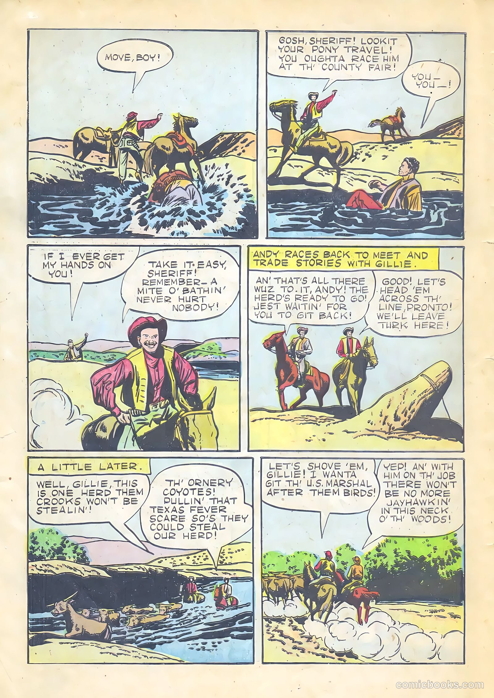 Gene Autry Comics #21 — page 34 of 36