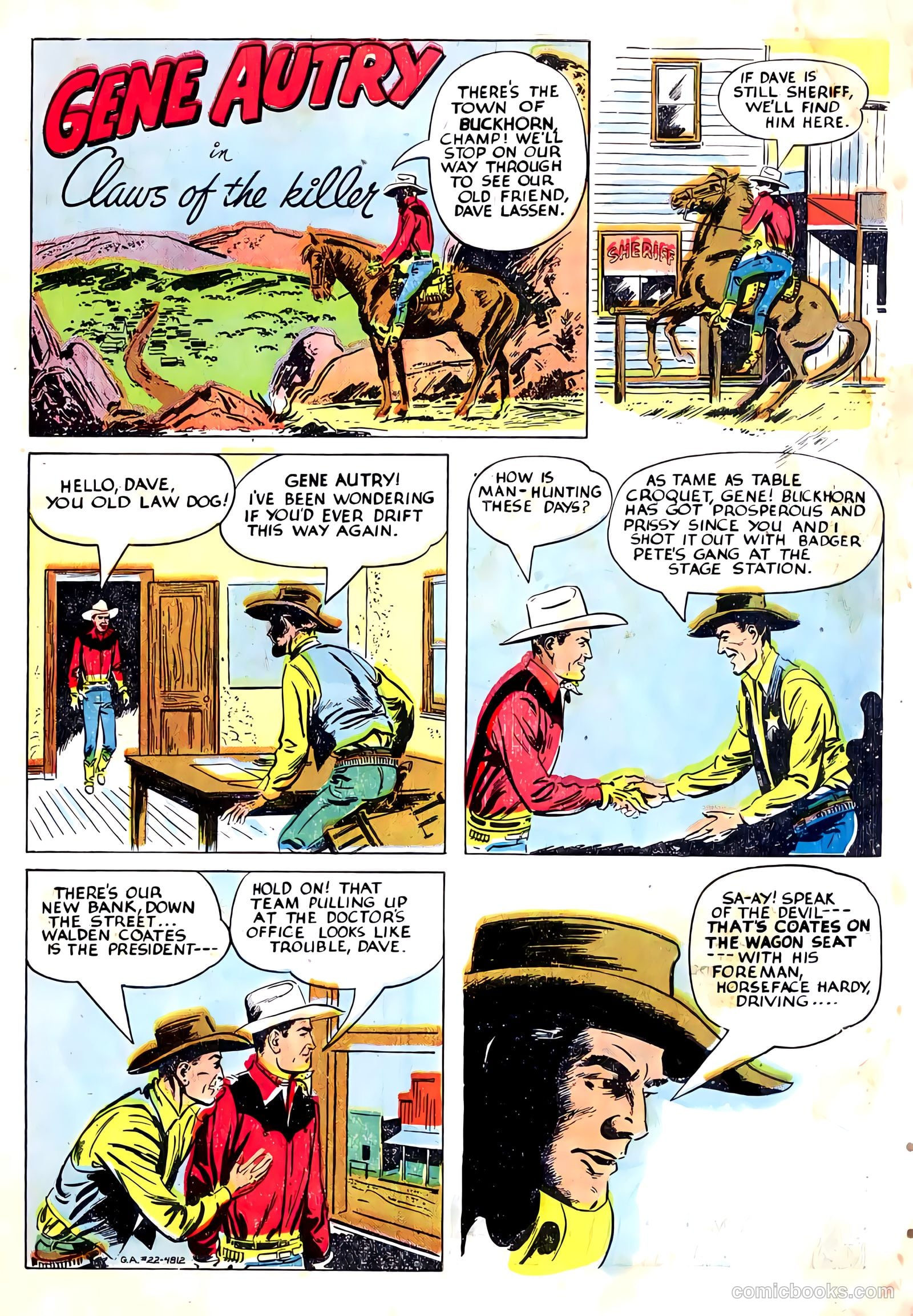 Gene Autry Comics #22 — page 3 of 36